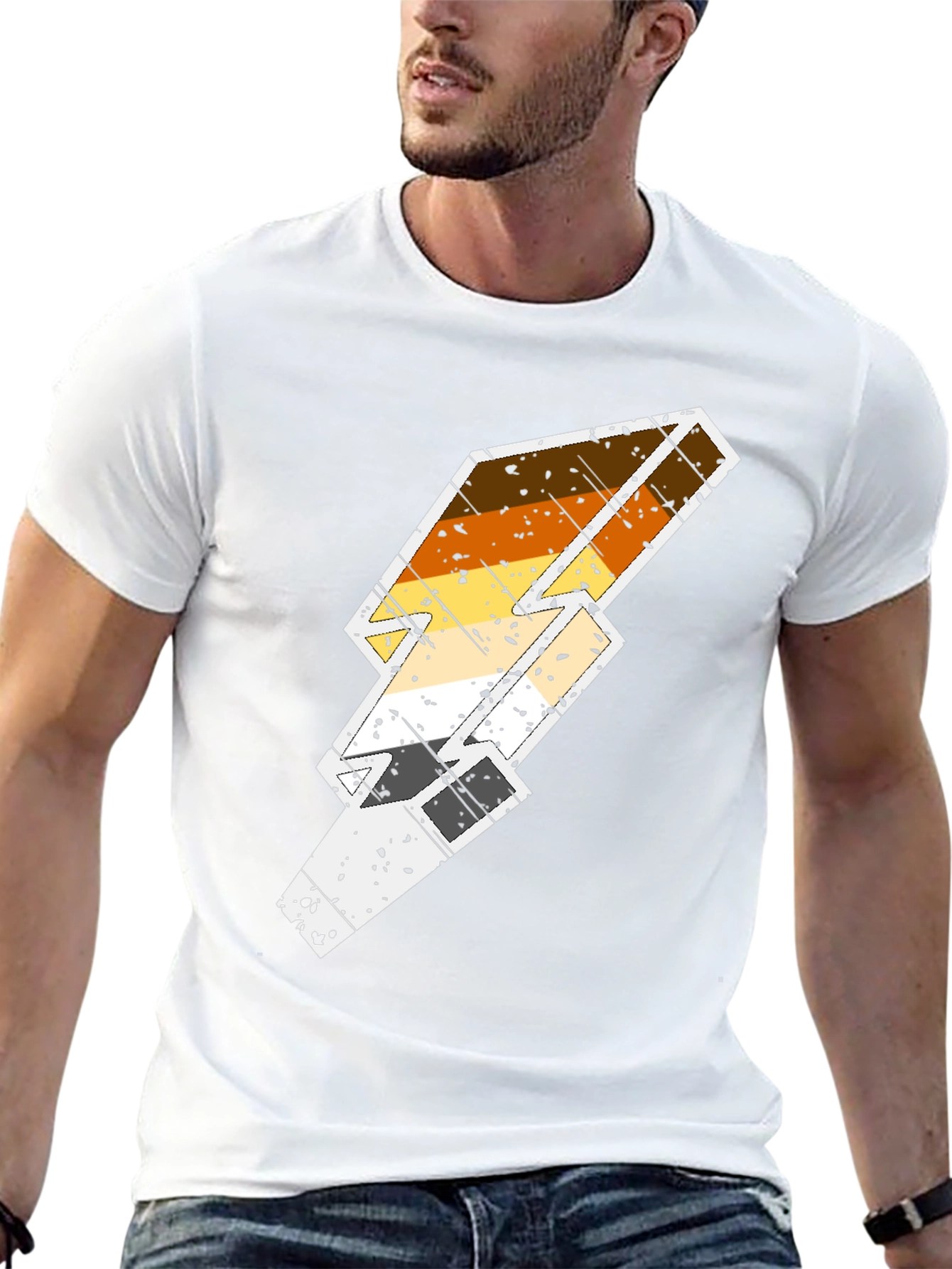 Bear Pride Lightning Bolt T-Shirt - Black