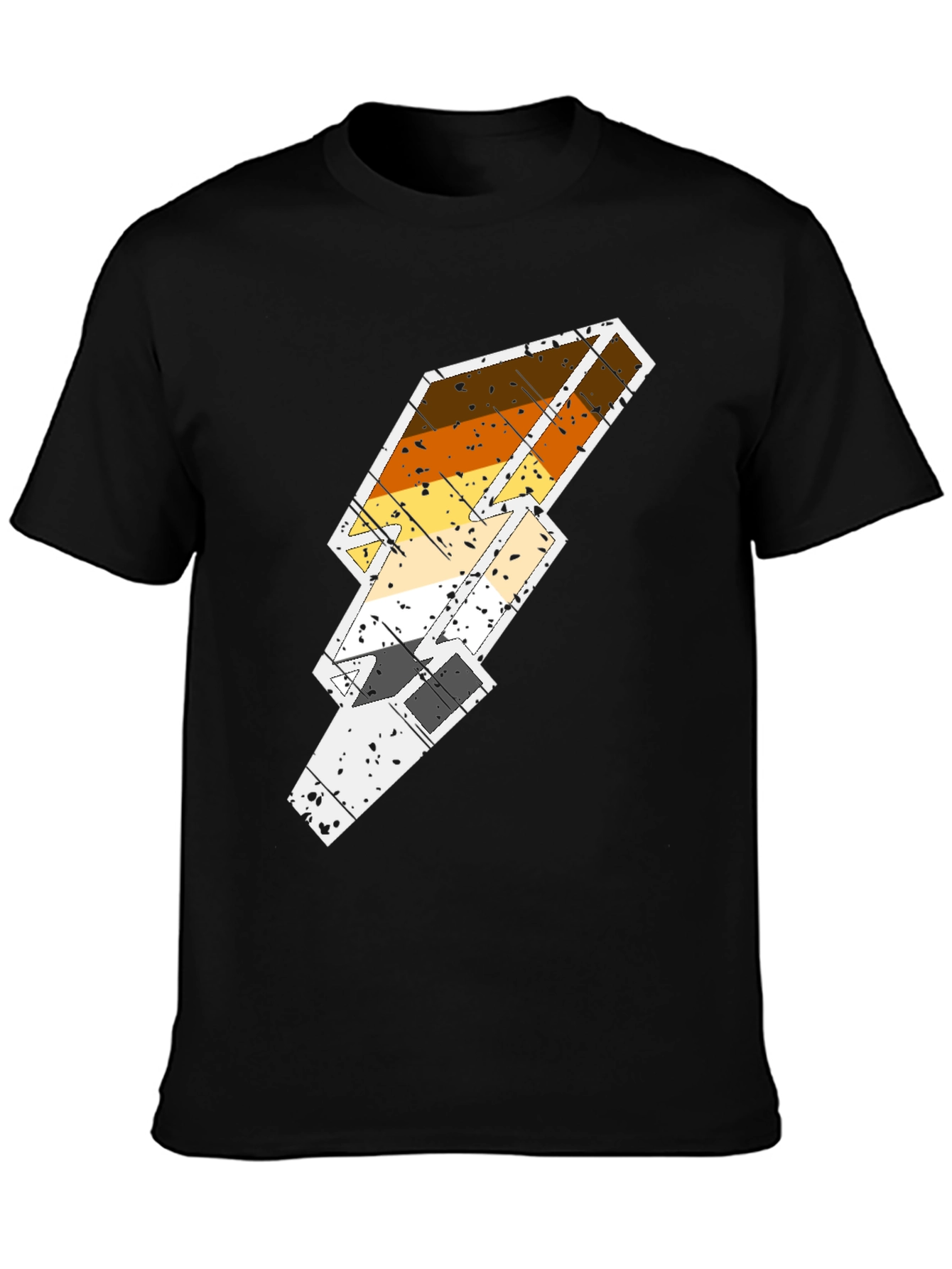 Bear Pride Lightning Bolt T-Shirt - Black