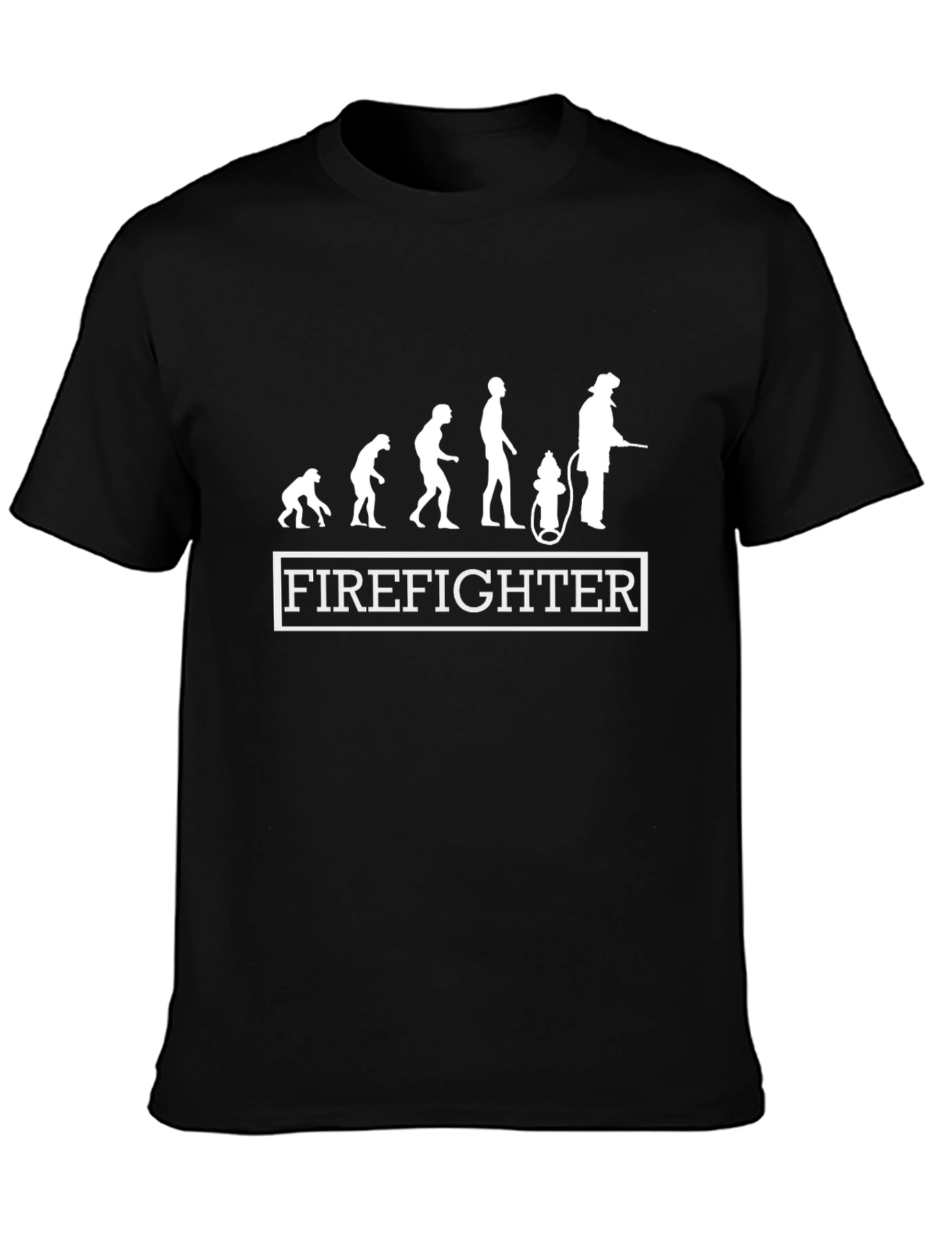 Firefighter Evolution Black T-Shirt