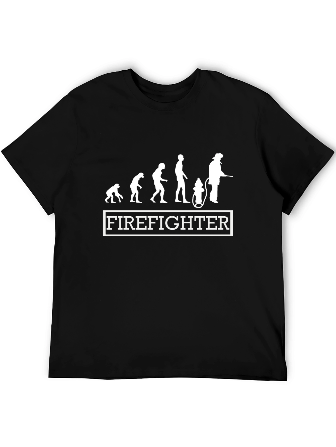 Firefighter Evolution Black T-Shirt