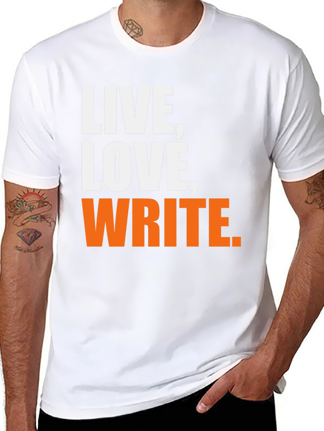 Live Love Write Graphic T-Shirt