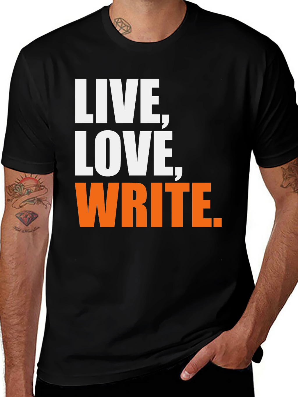 Live Love Write Graphic T-Shirt