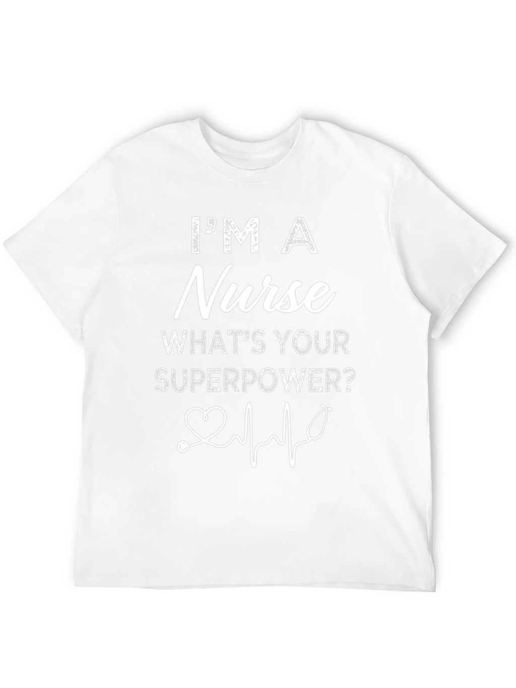 Nurse Superpower Graphic Tee - Black Cotton Blend