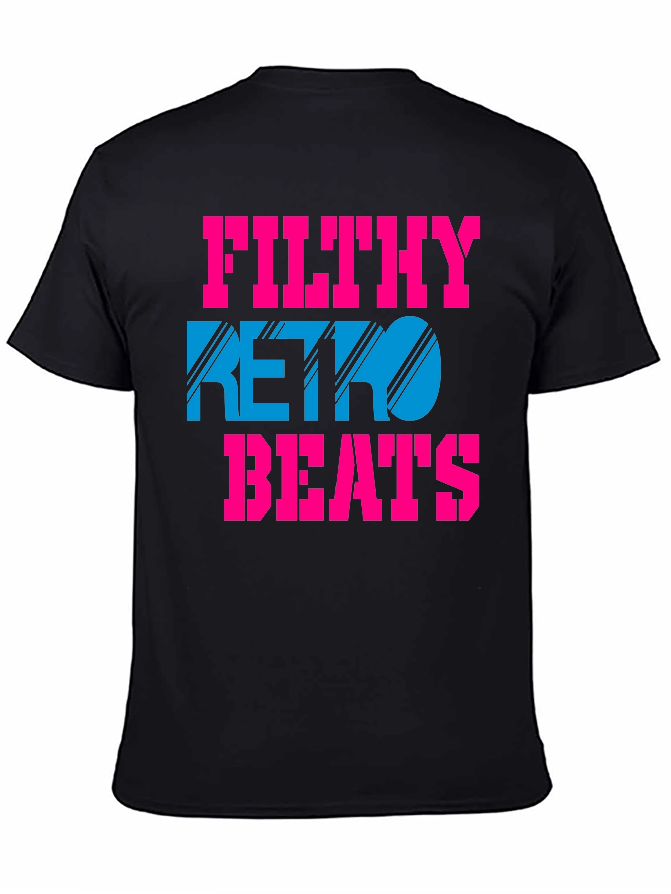Filthy Retro Beats T-Shirt - Black Graphic Tee