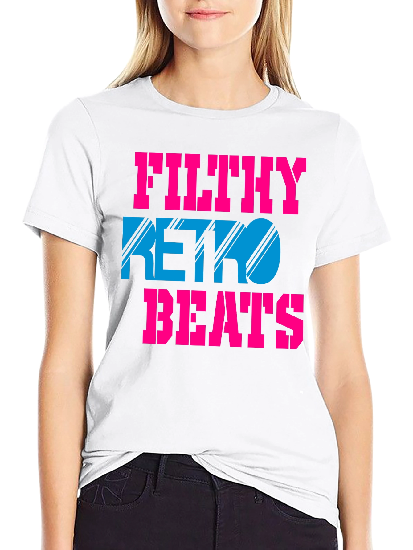 Filthy Retro Beats T-Shirt - Black Graphic Tee