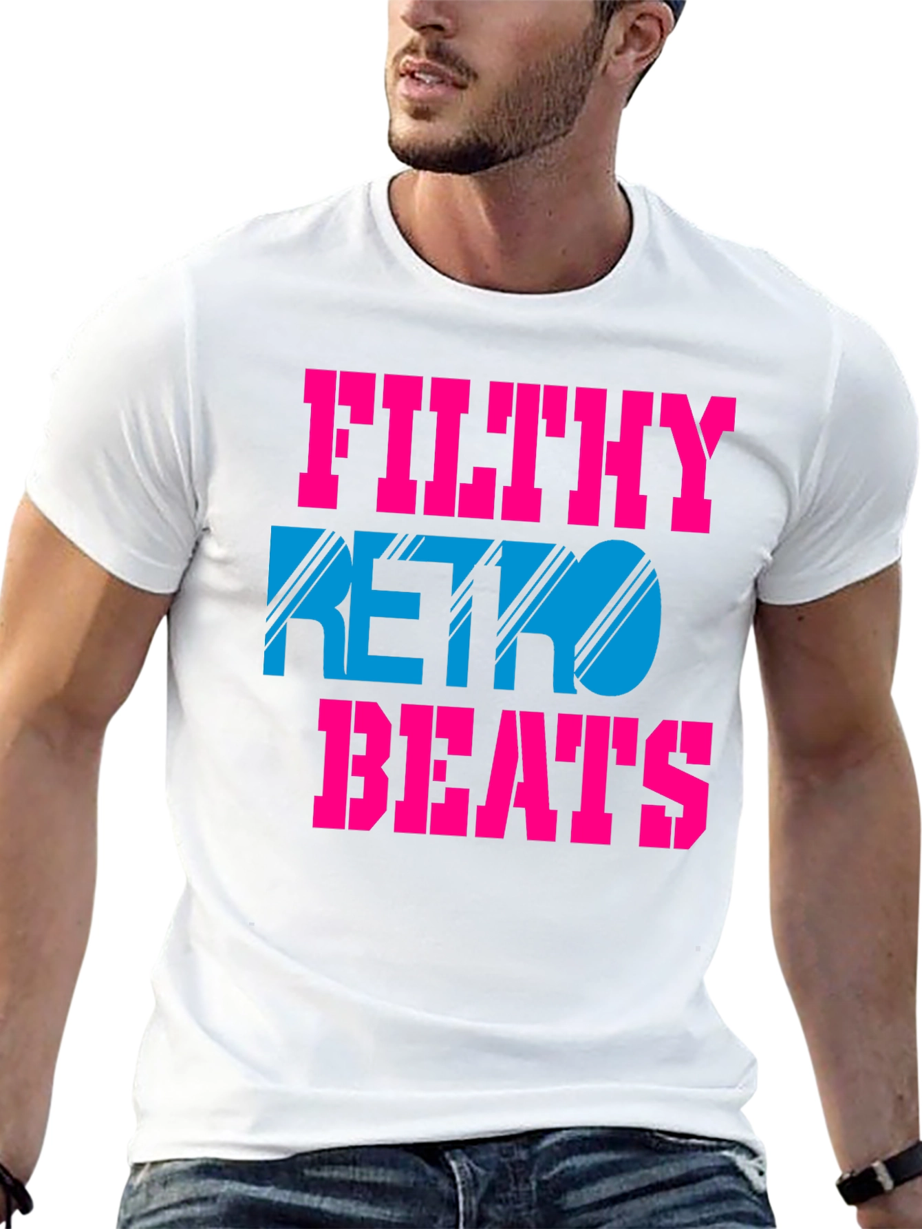Filthy Retro Beats T-Shirt - Black Graphic Tee