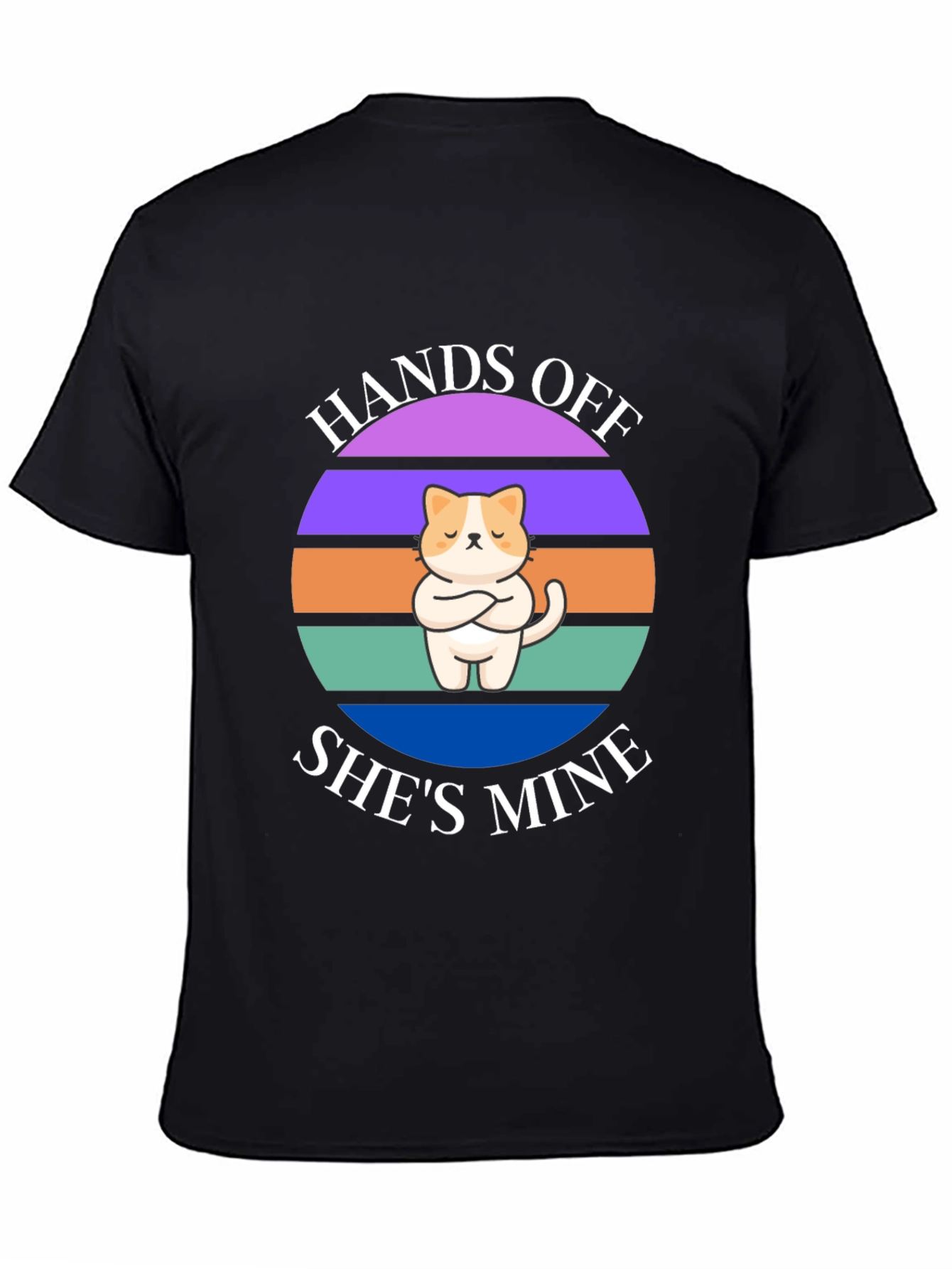 Hands Off Shes Mine T-Shirt: Cat Lover Apparel