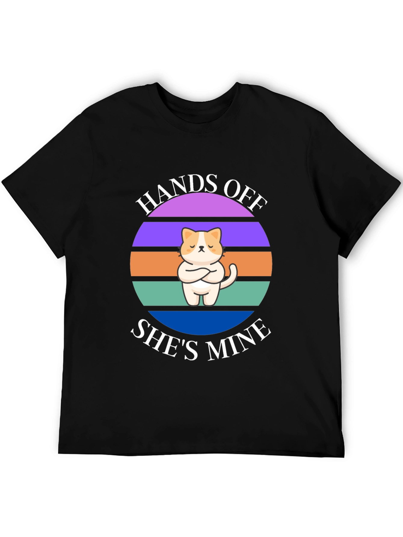 Hands Off Shes Mine T-Shirt: Cat Lover Apparel