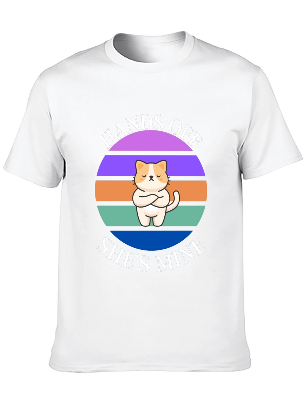 Hands Off Shes Mine T-Shirt: Cat Lover Apparel