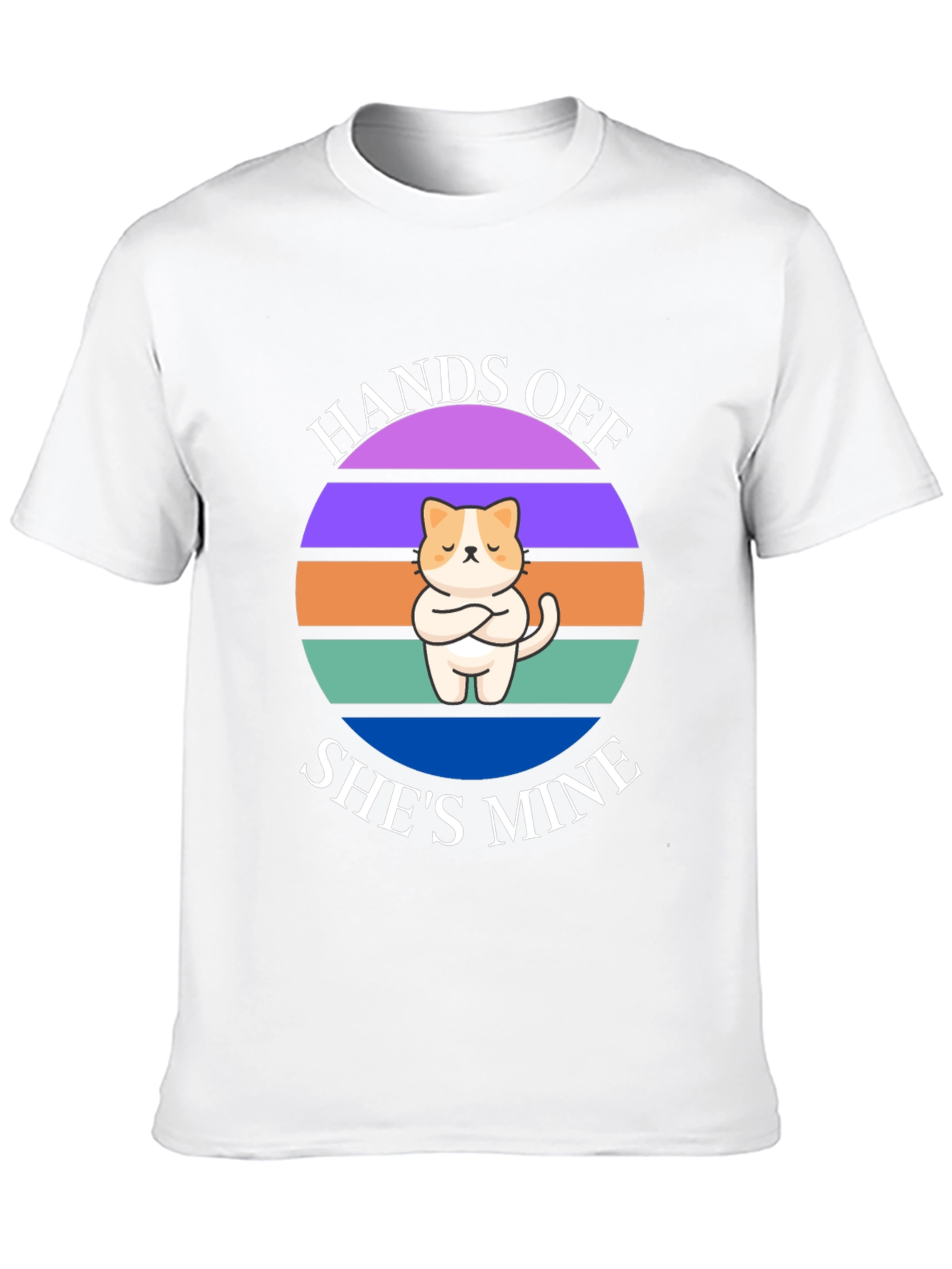 Hands Off Shes Mine T-Shirt: Cat Lover Apparel