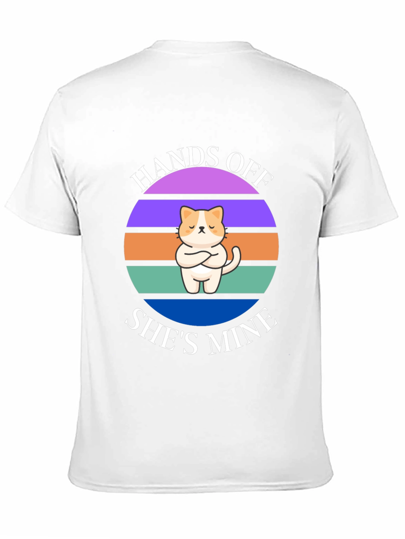 Hands Off Shes Mine T-Shirt: Cat Lover Apparel