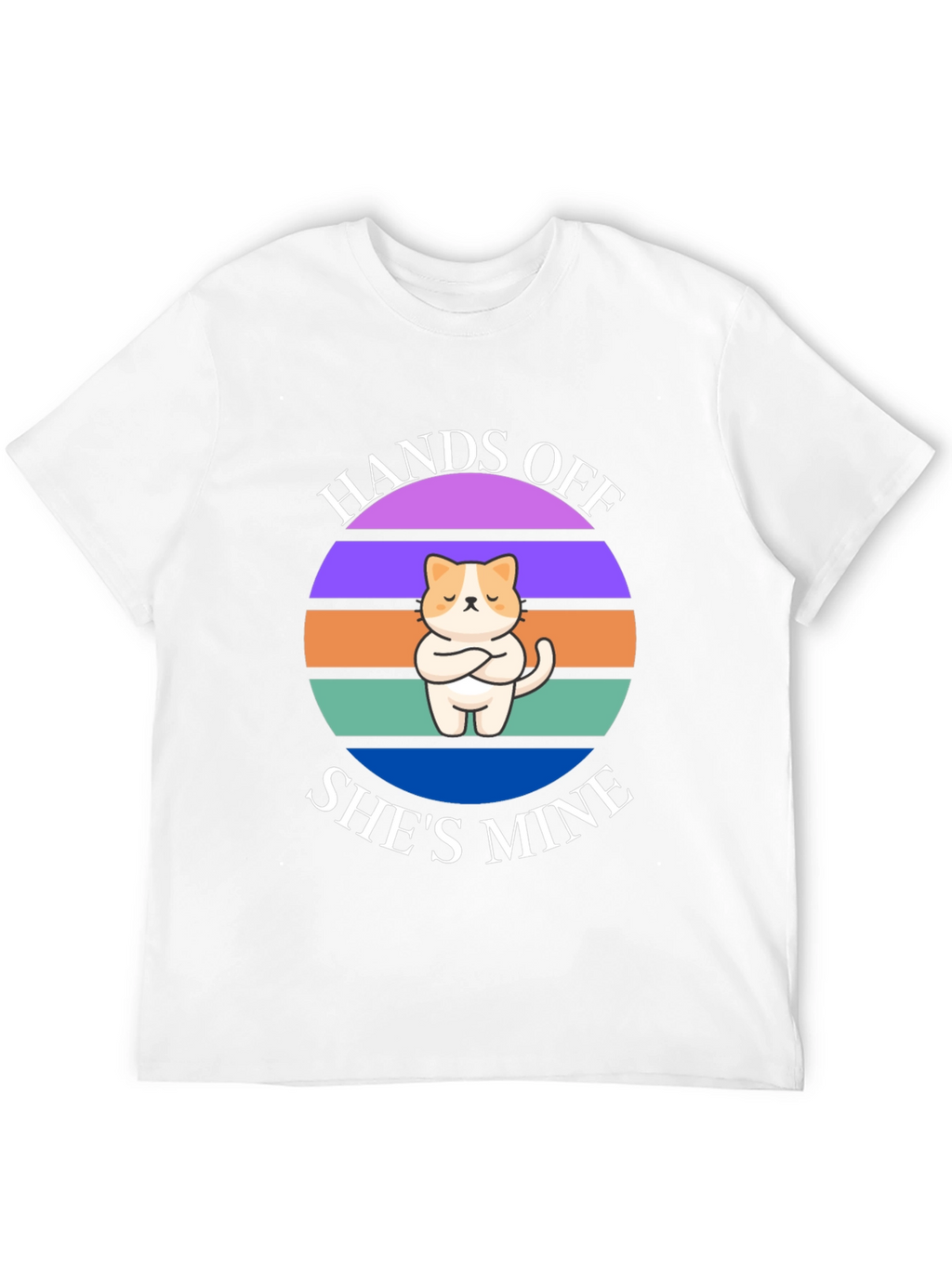 Hands Off Shes Mine T-Shirt: Cat Lover Apparel
