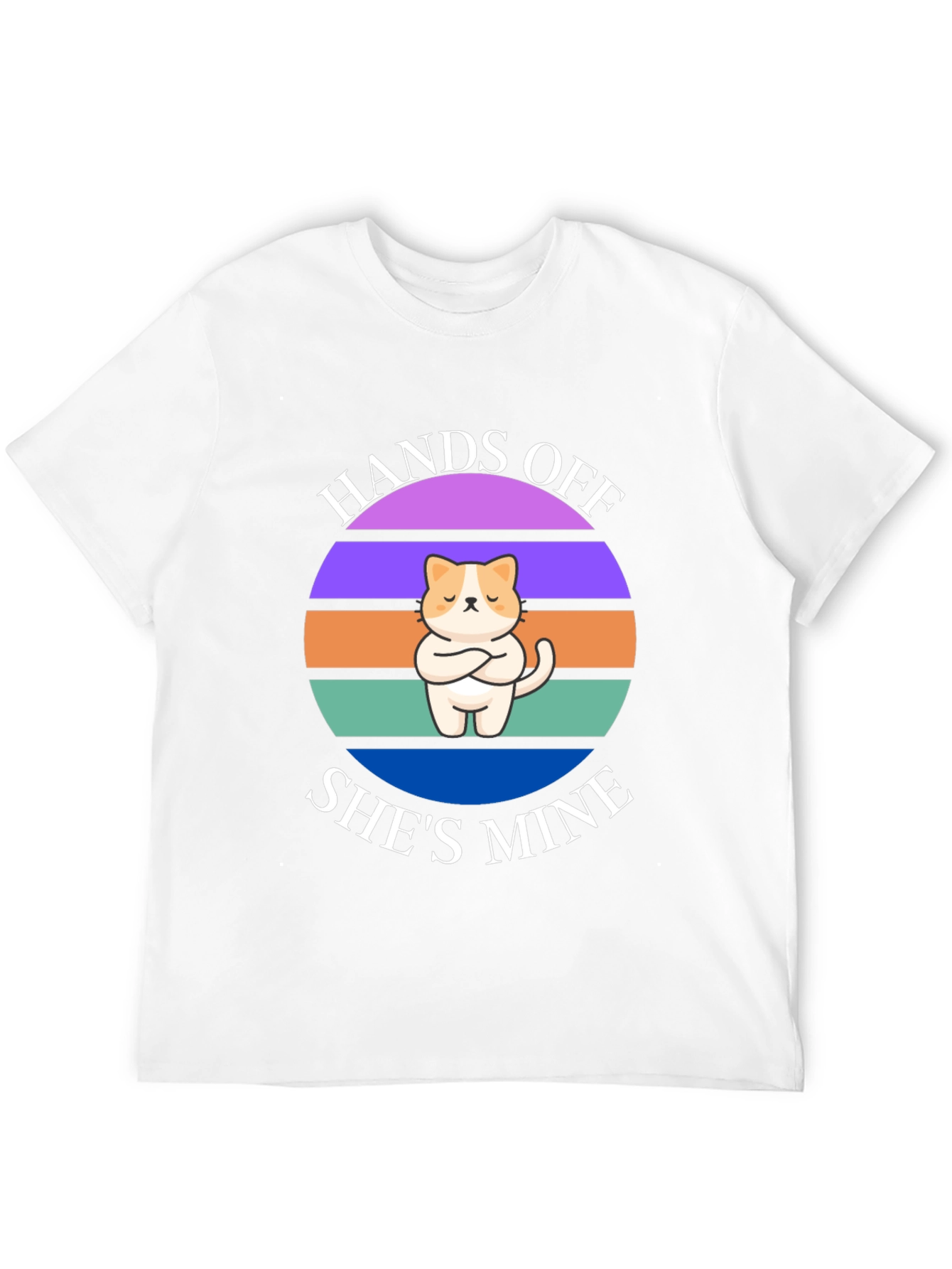 Hands Off Shes Mine T-Shirt: Cat Lover Apparel
