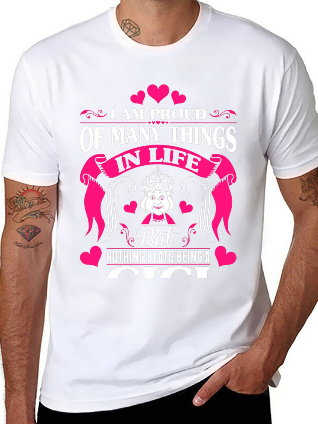 Proud Gigi Graphic T-Shirt - Black Cotton Blend