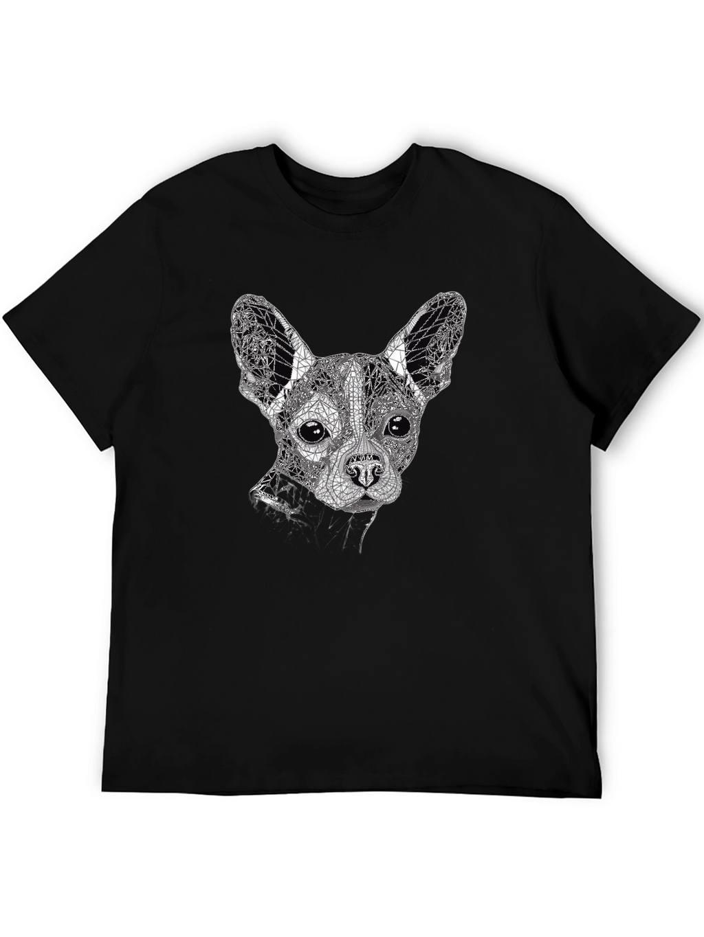 Geometric Dog Graphic Tee