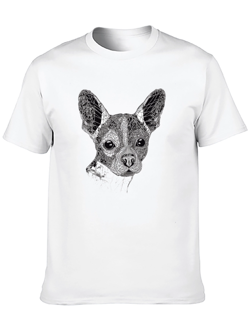 Geometric Dog Graphic Tee