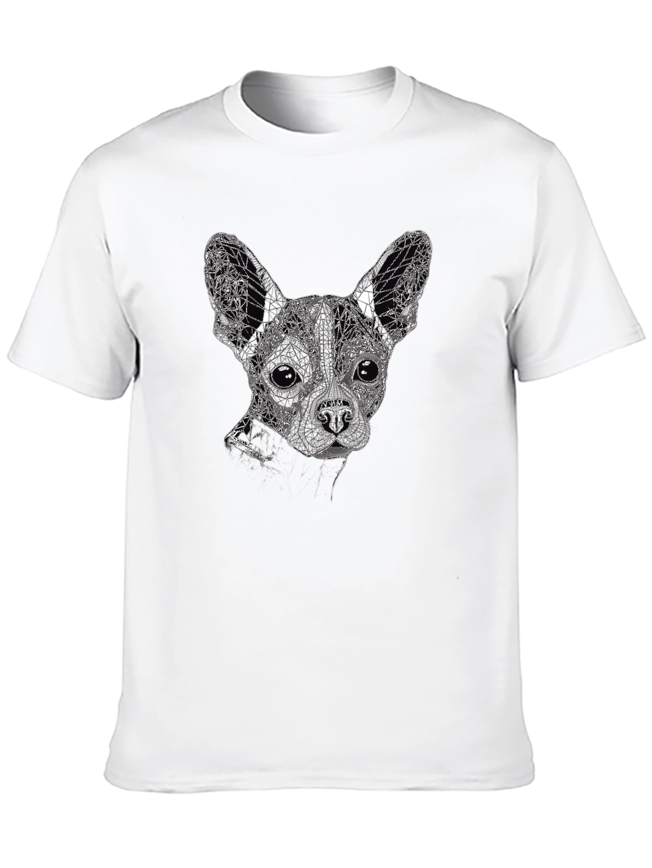 Geometric Dog Graphic Tee