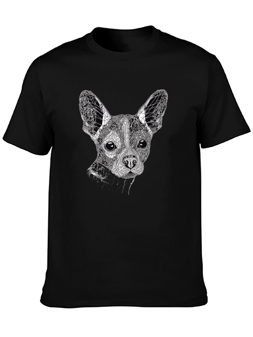 Geometric Dog Graphic Tee