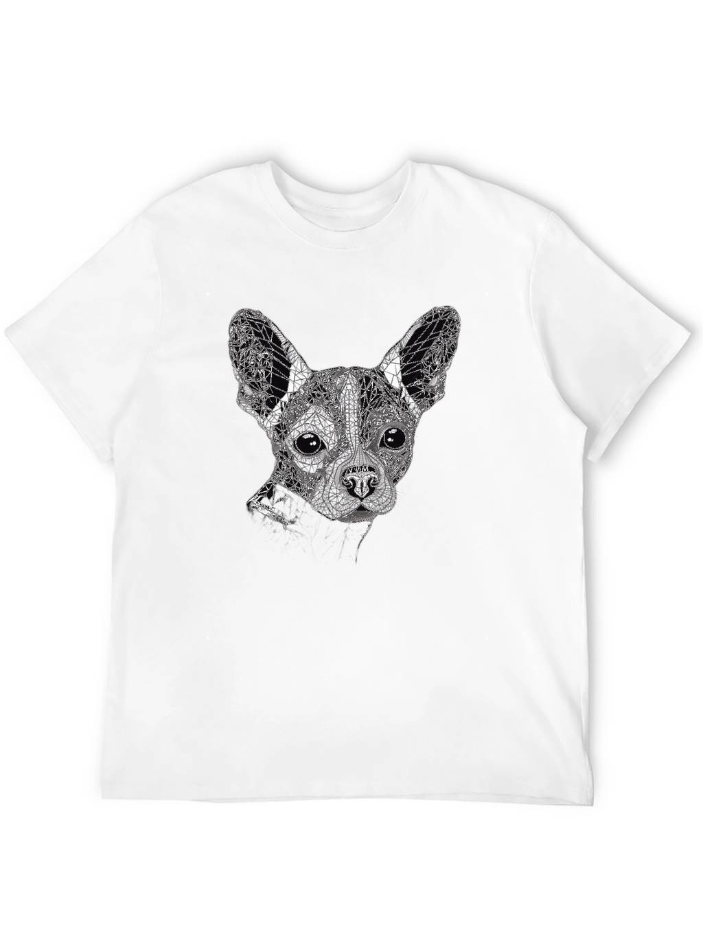Geometric Dog Graphic Tee