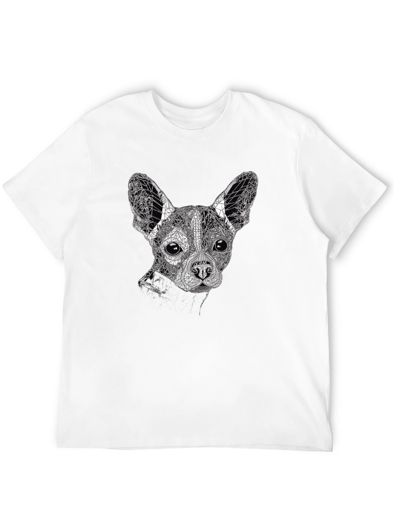 Geometric Dog Graphic Tee