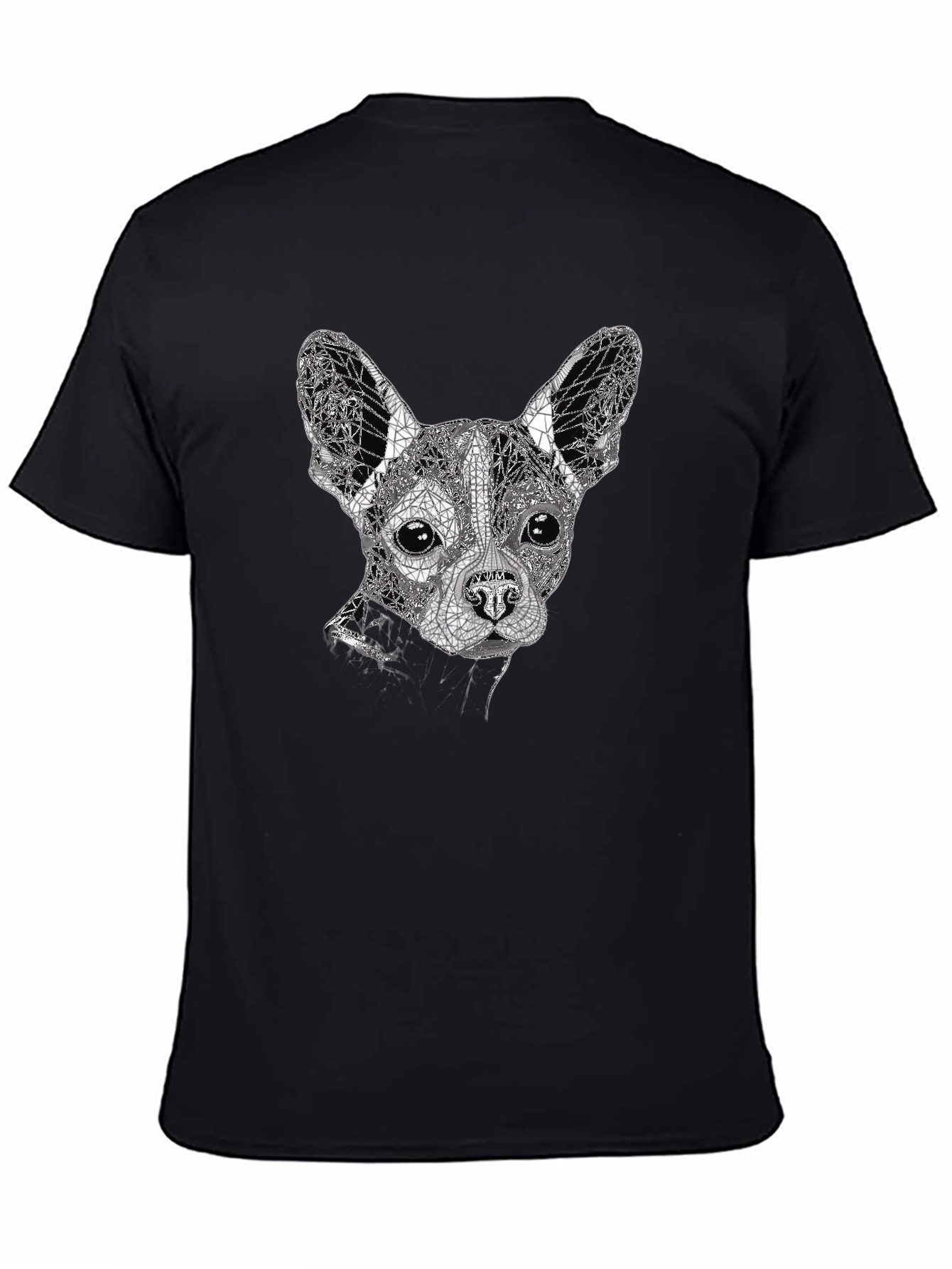Geometric Dog Graphic Tee