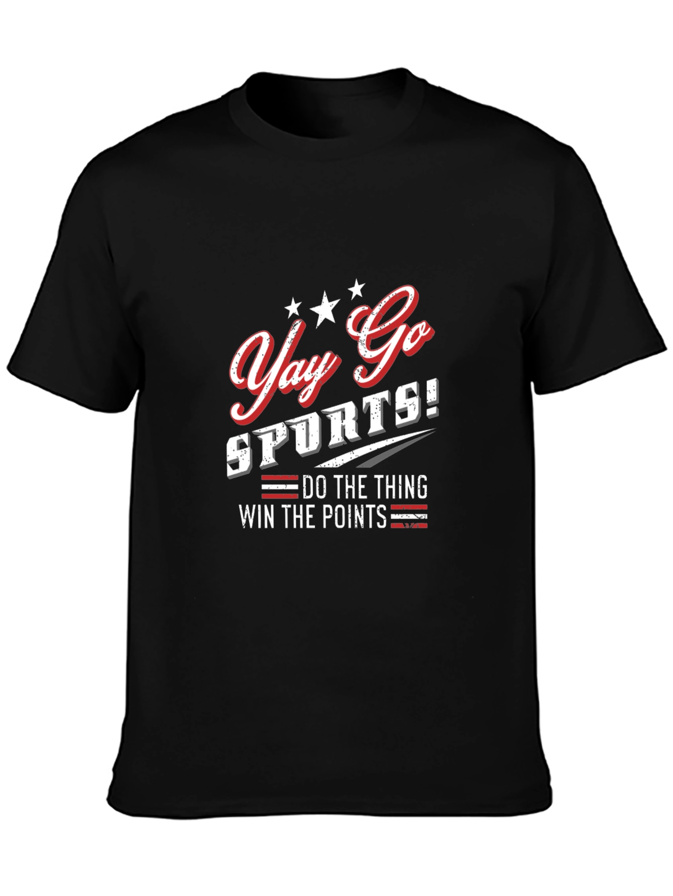 Yay Go Sports! Funny Graphic Tee - Comfortable Cotton Blend