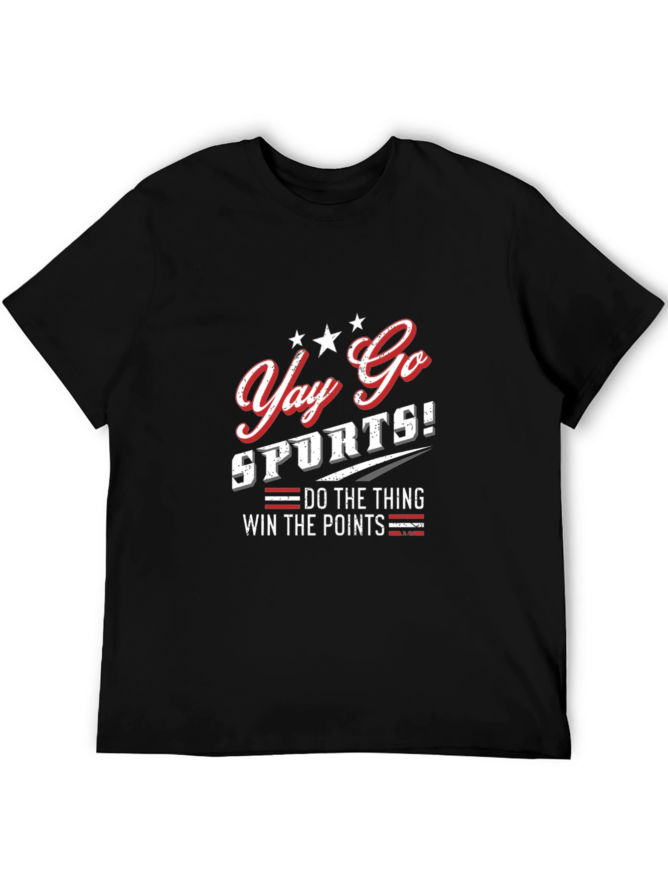 Yay Go Sports! Funny Graphic Tee - Comfortable Cotton Blend