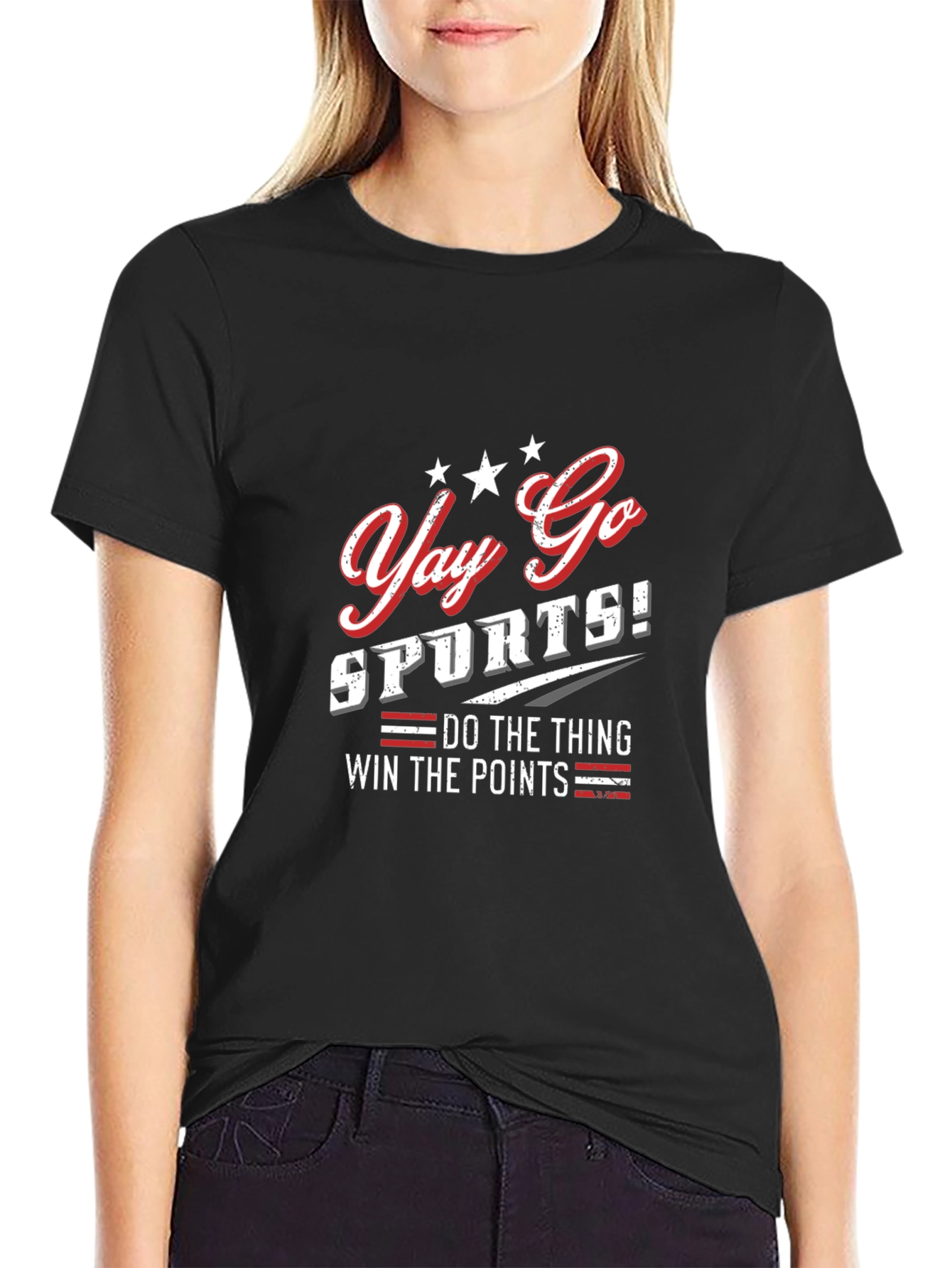 Yay Go Sports! Funny Graphic Tee - Comfortable Cotton Blend