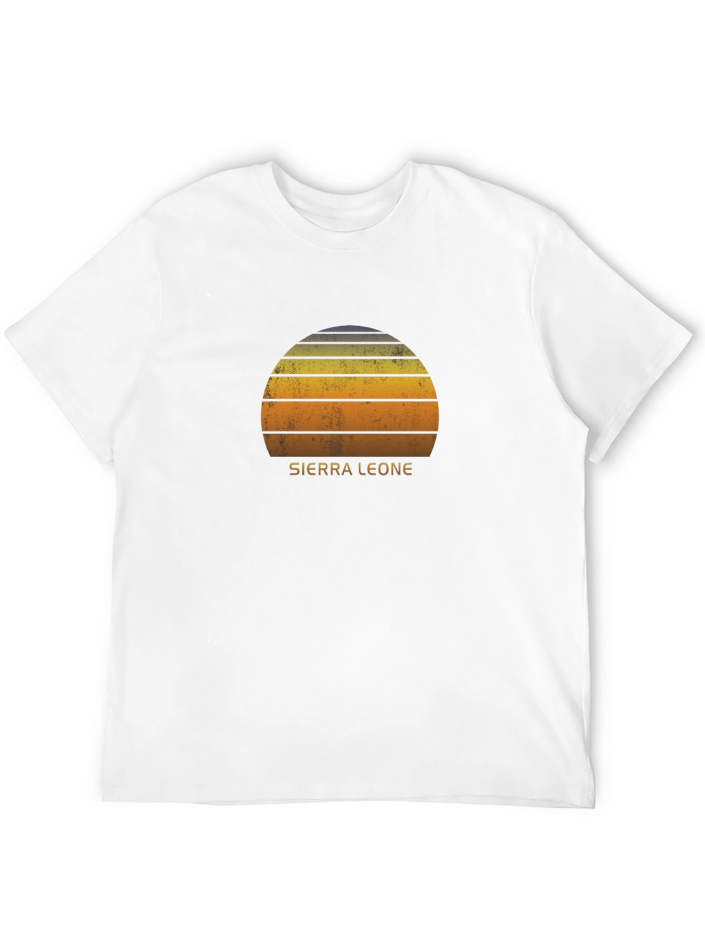Sierra Leone Sunset T-Shirt - Retro Style