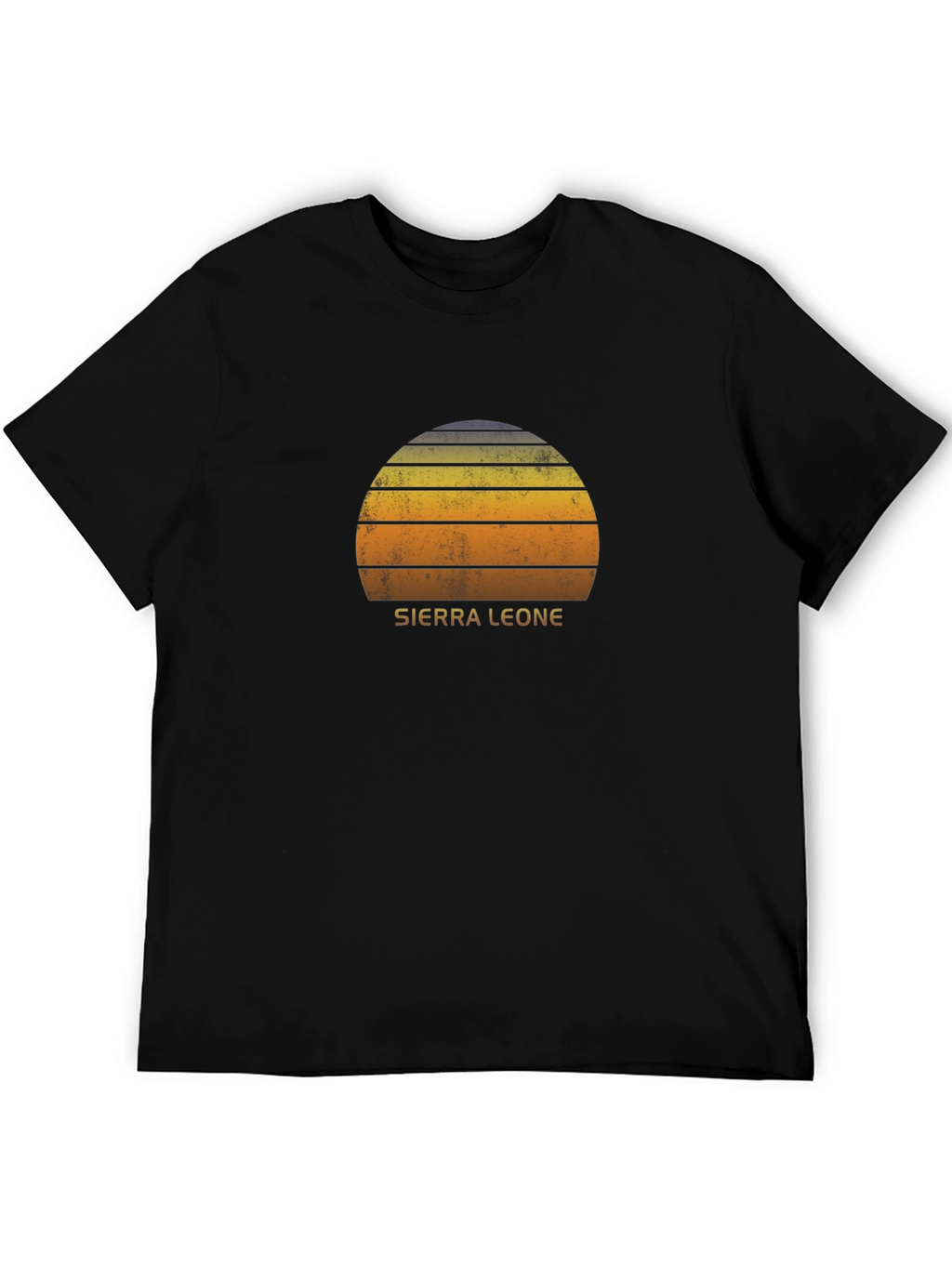 Sierra Leone Sunset T-Shirt - Retro Style