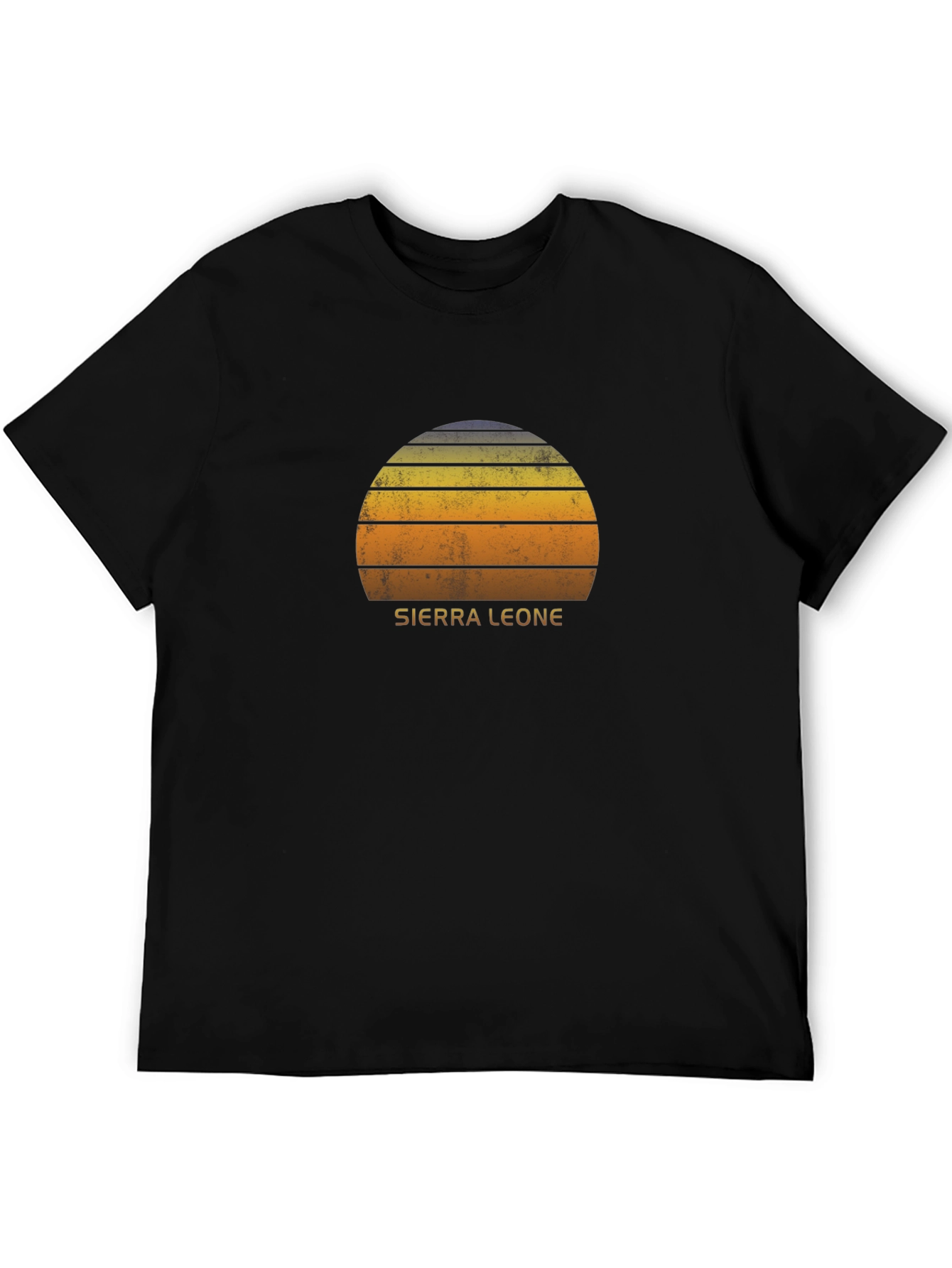 Sierra Leone Sunset T-Shirt - Retro Style