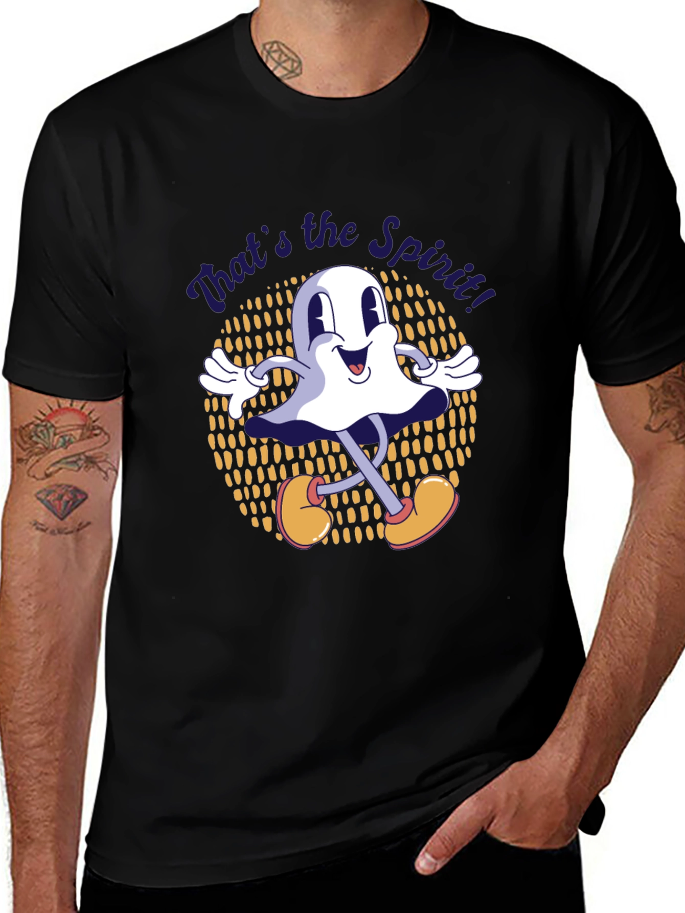 Retro Cartoon Ghost T-Shirt - Thats the Spirit!