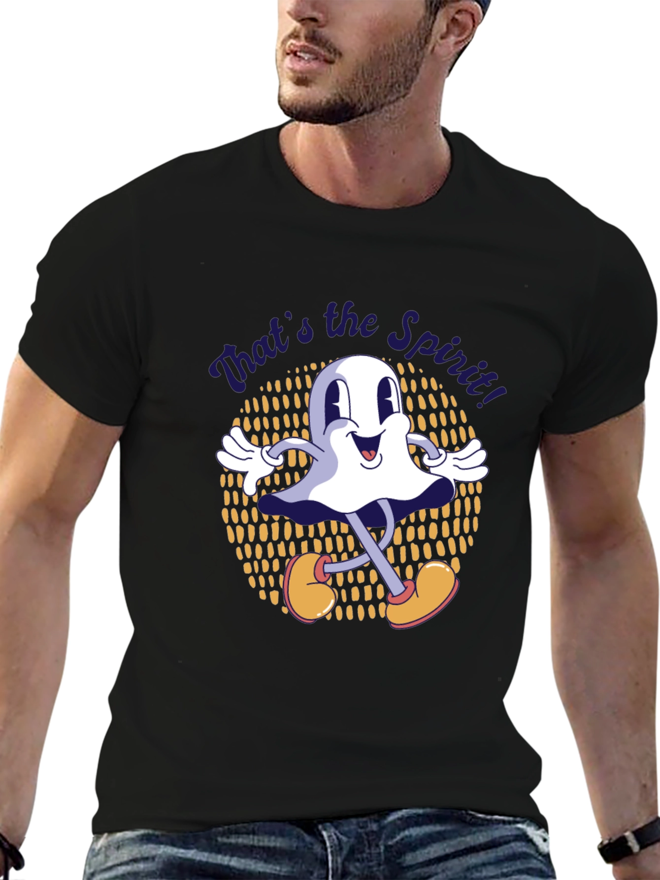 Retro Cartoon Ghost T-Shirt - Thats the Spirit!