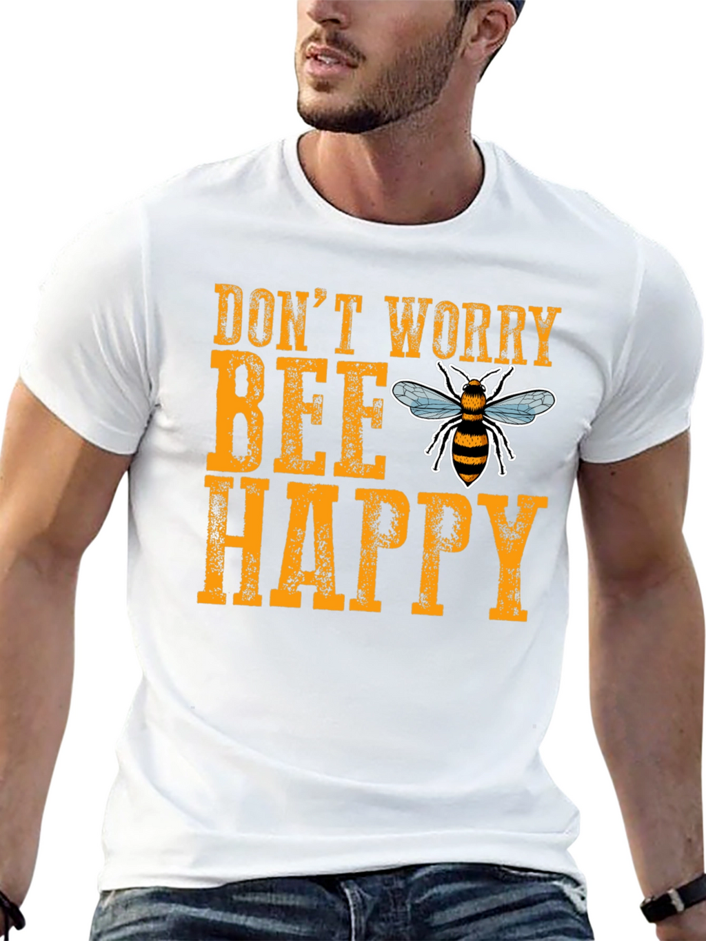 Dont Worry Bee Happy Graphic Tee
