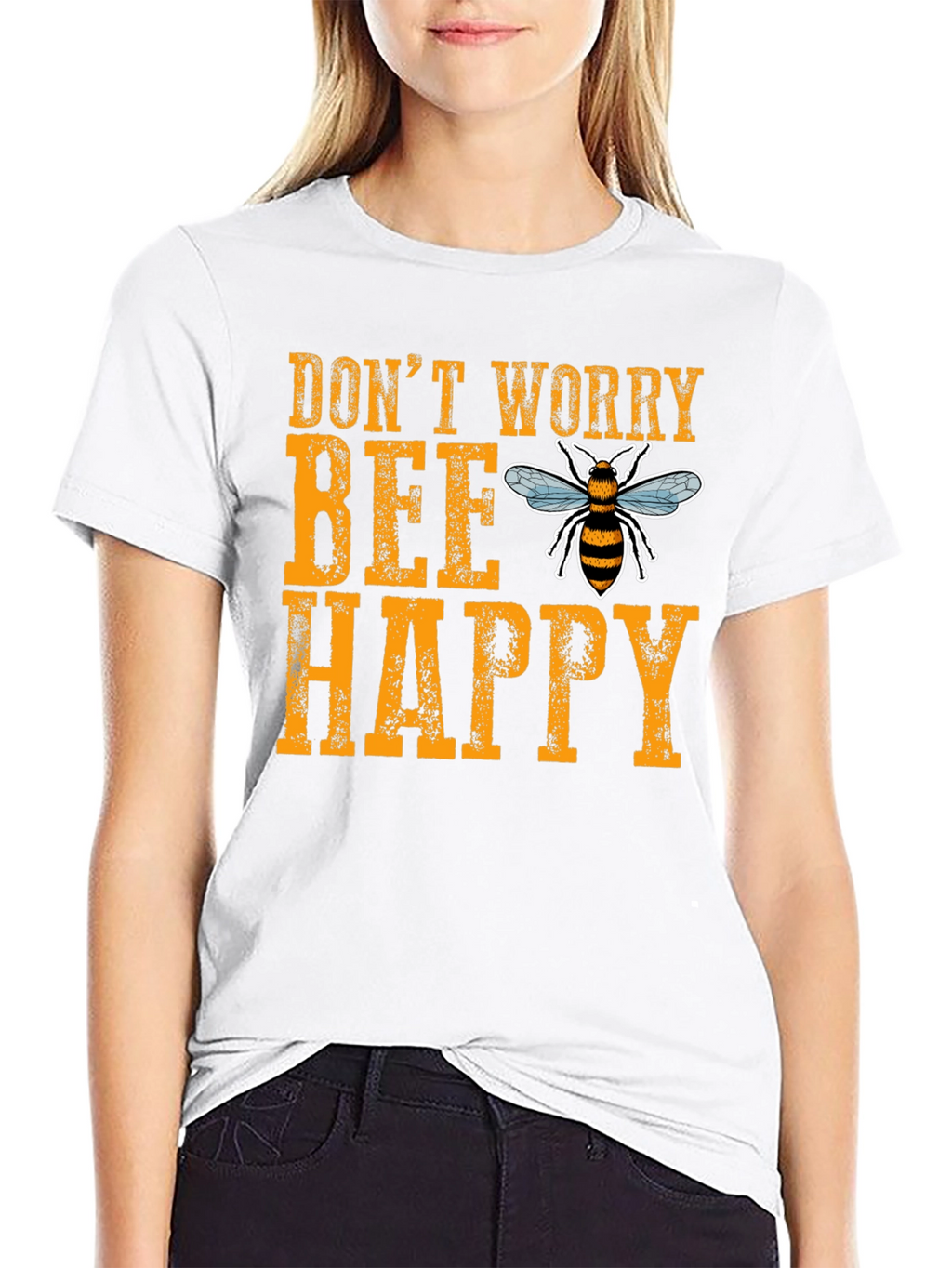 Dont Worry Bee Happy Graphic Tee