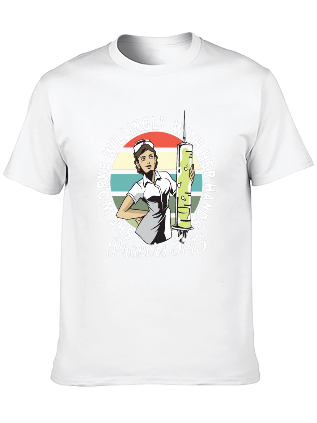 Nurse Proverbs 31:13 Graphic T-Shirt