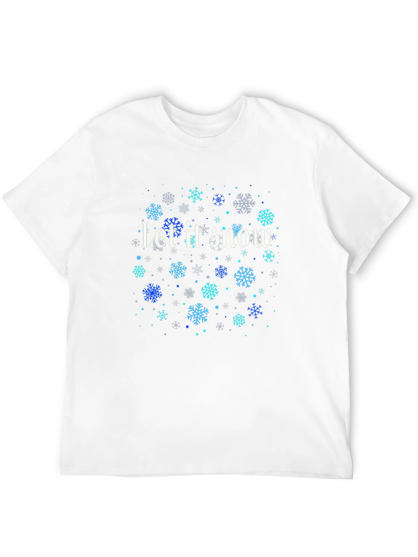 Let it Snow Snowflake Graphic Tee - Holiday Style