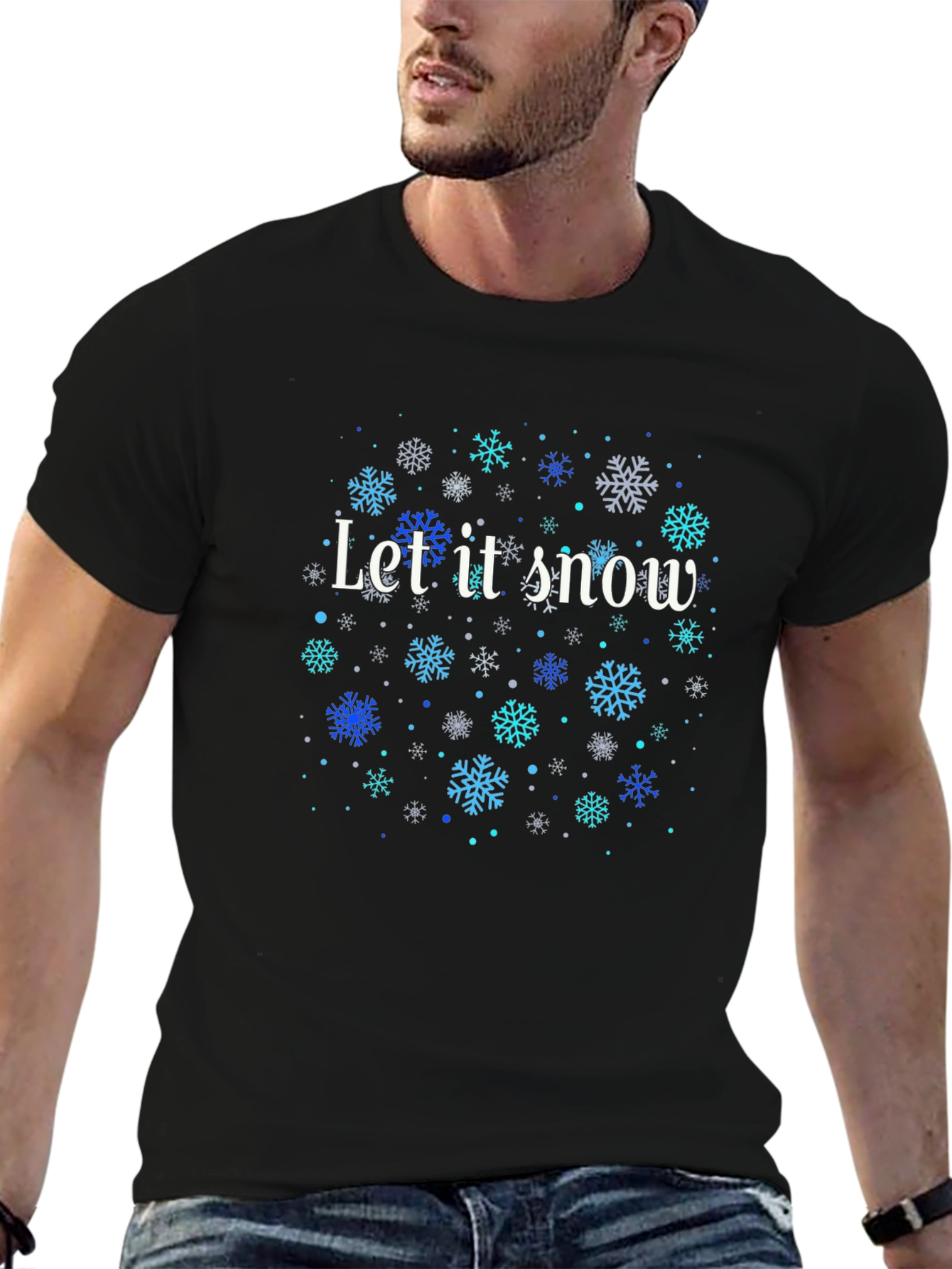 Let it Snow Snowflake Graphic Tee - Holiday Style