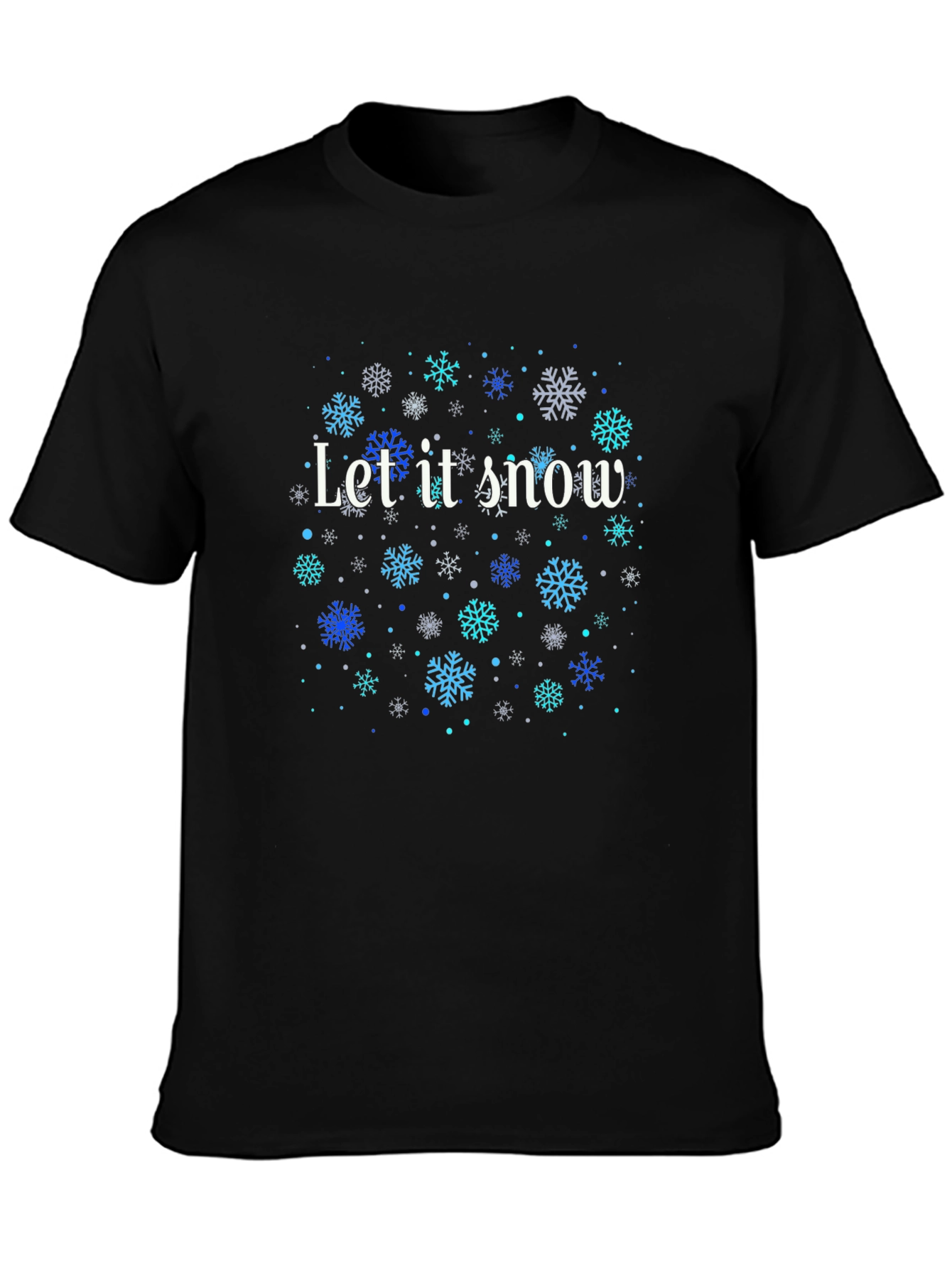 Let it Snow Snowflake Graphic Tee - Holiday Style