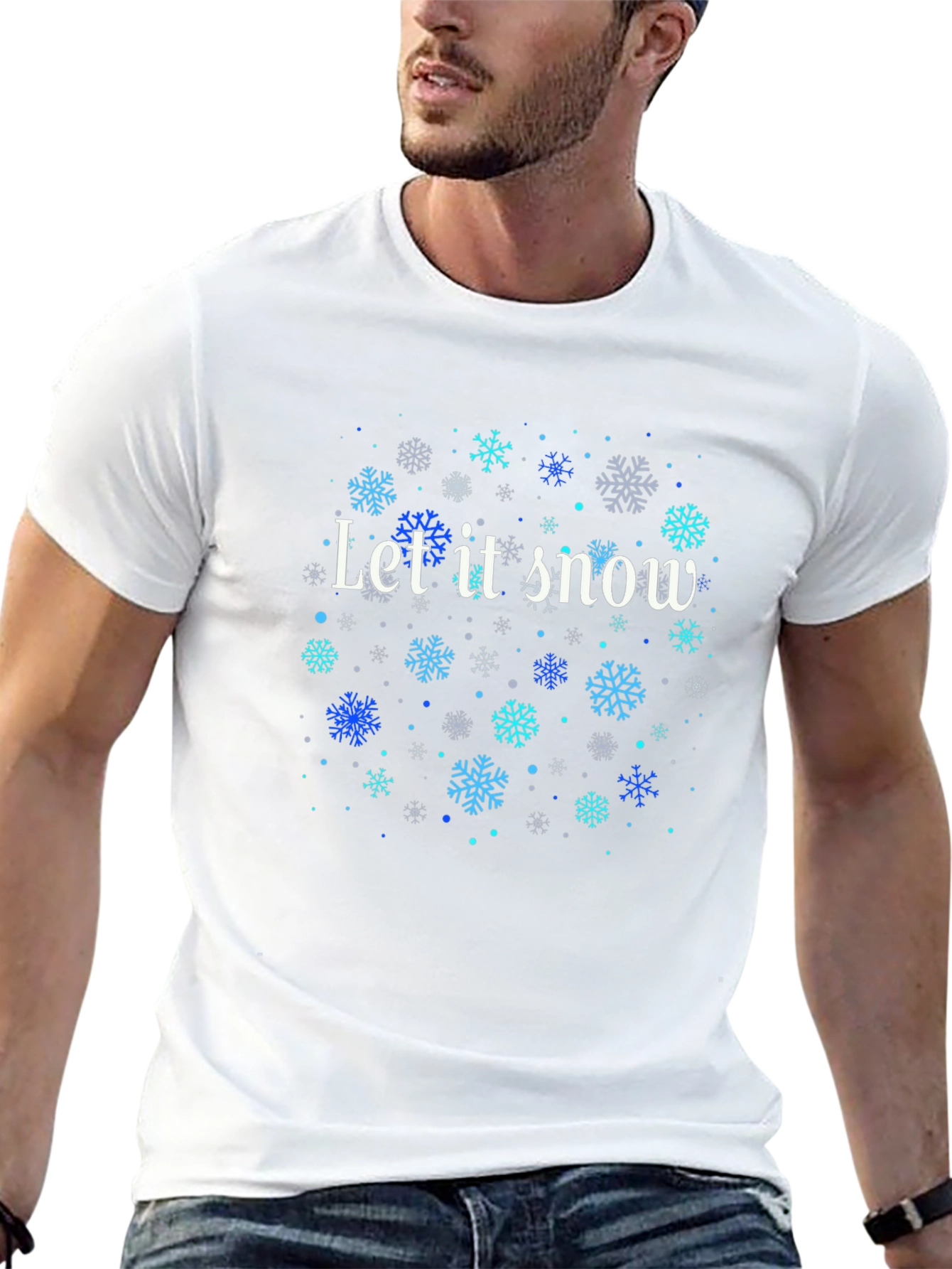 Let it Snow Snowflake Graphic Tee - Holiday Style