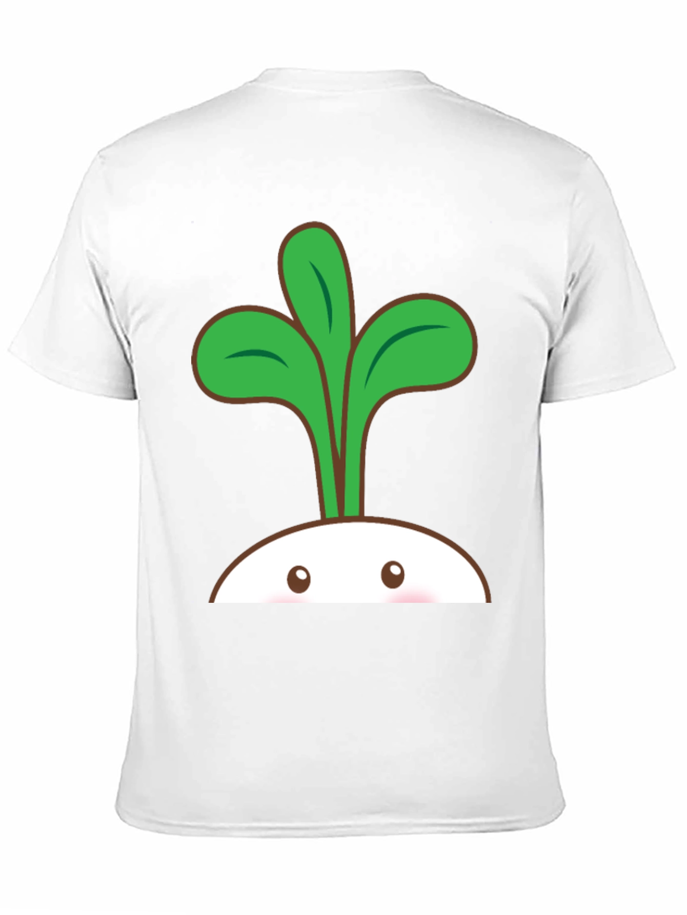 Cute Sprout Graphic T-Shirt - Black