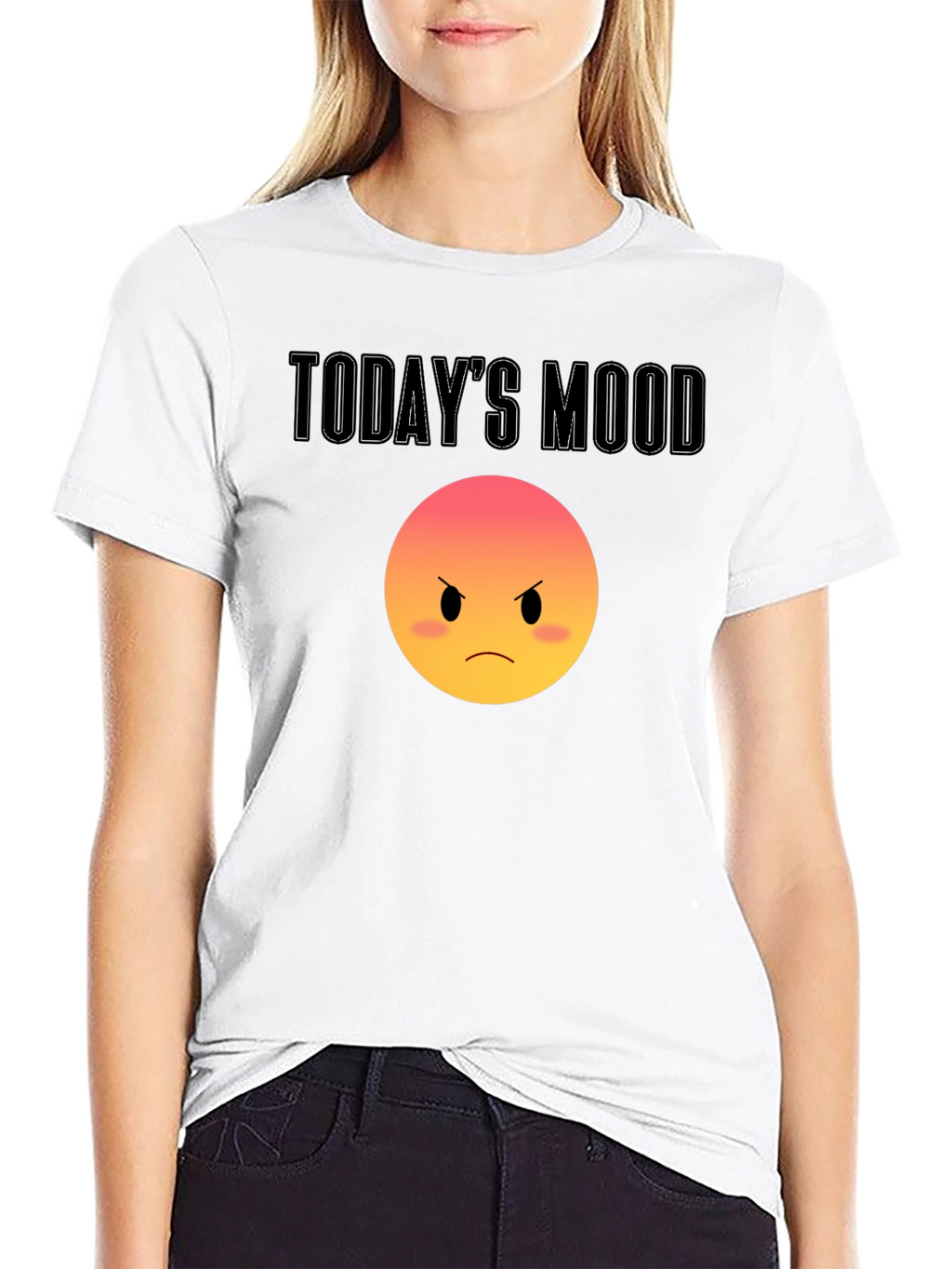 Todays Mood Grumpy Emoji T-Shirt