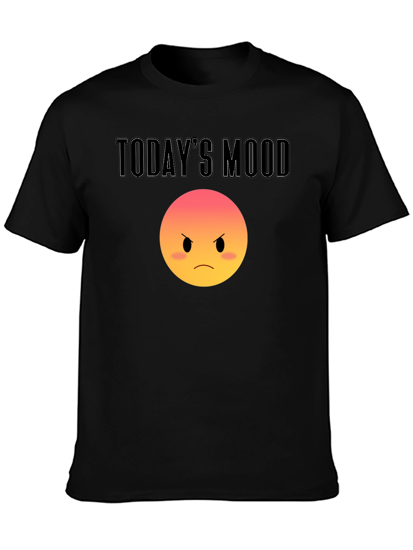 Todays Mood Grumpy Emoji T-Shirt