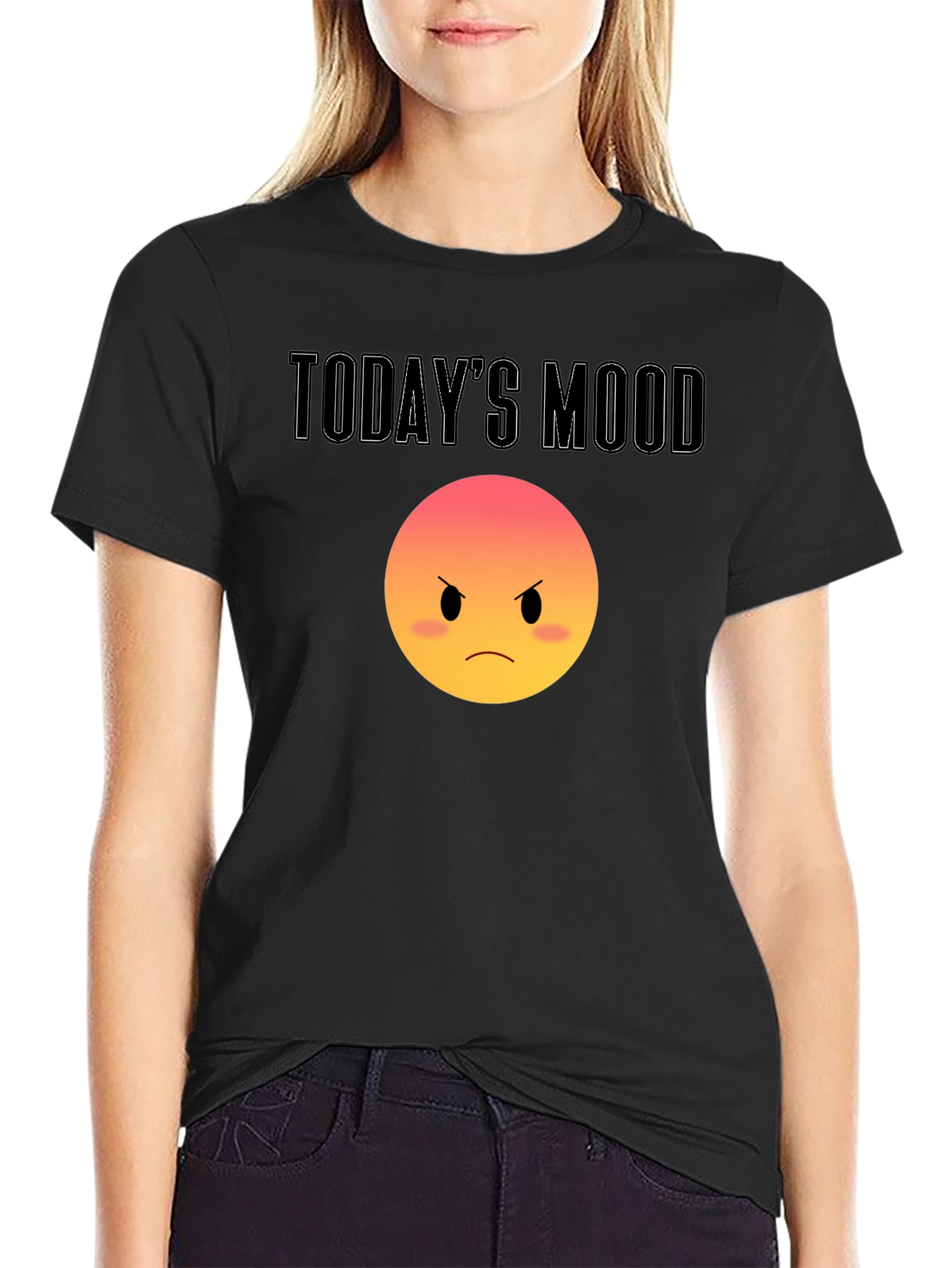 Todays Mood Grumpy Emoji T-Shirt