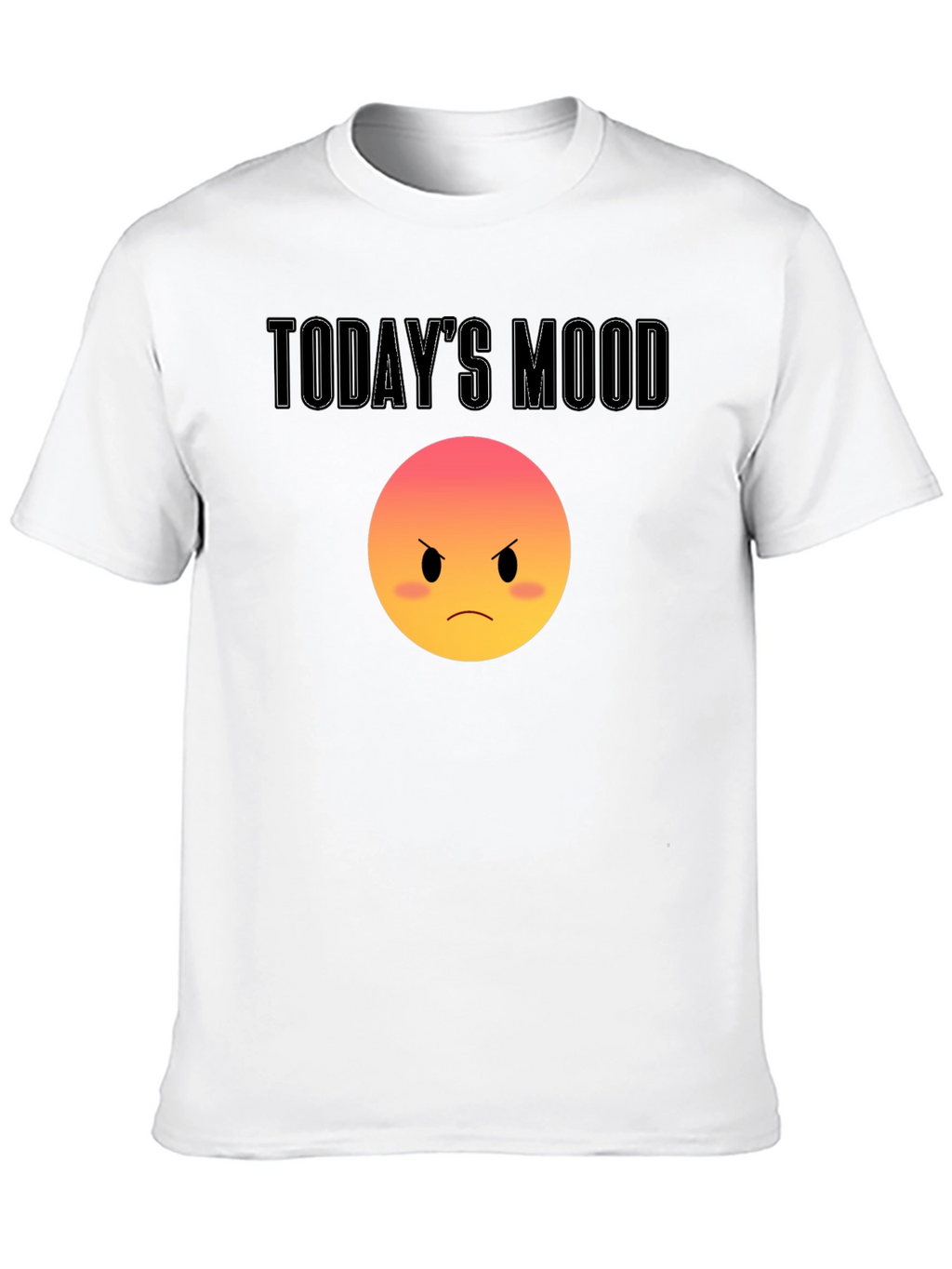 Todays Mood Grumpy Emoji T-Shirt