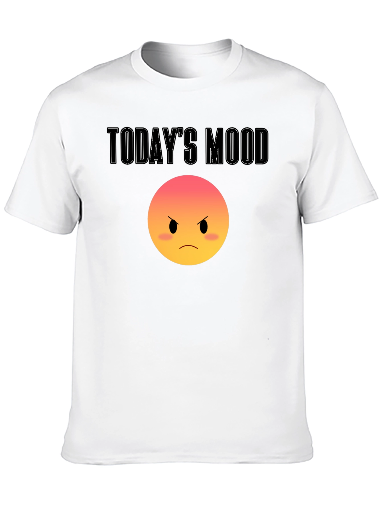 Todays Mood Grumpy Emoji T-Shirt