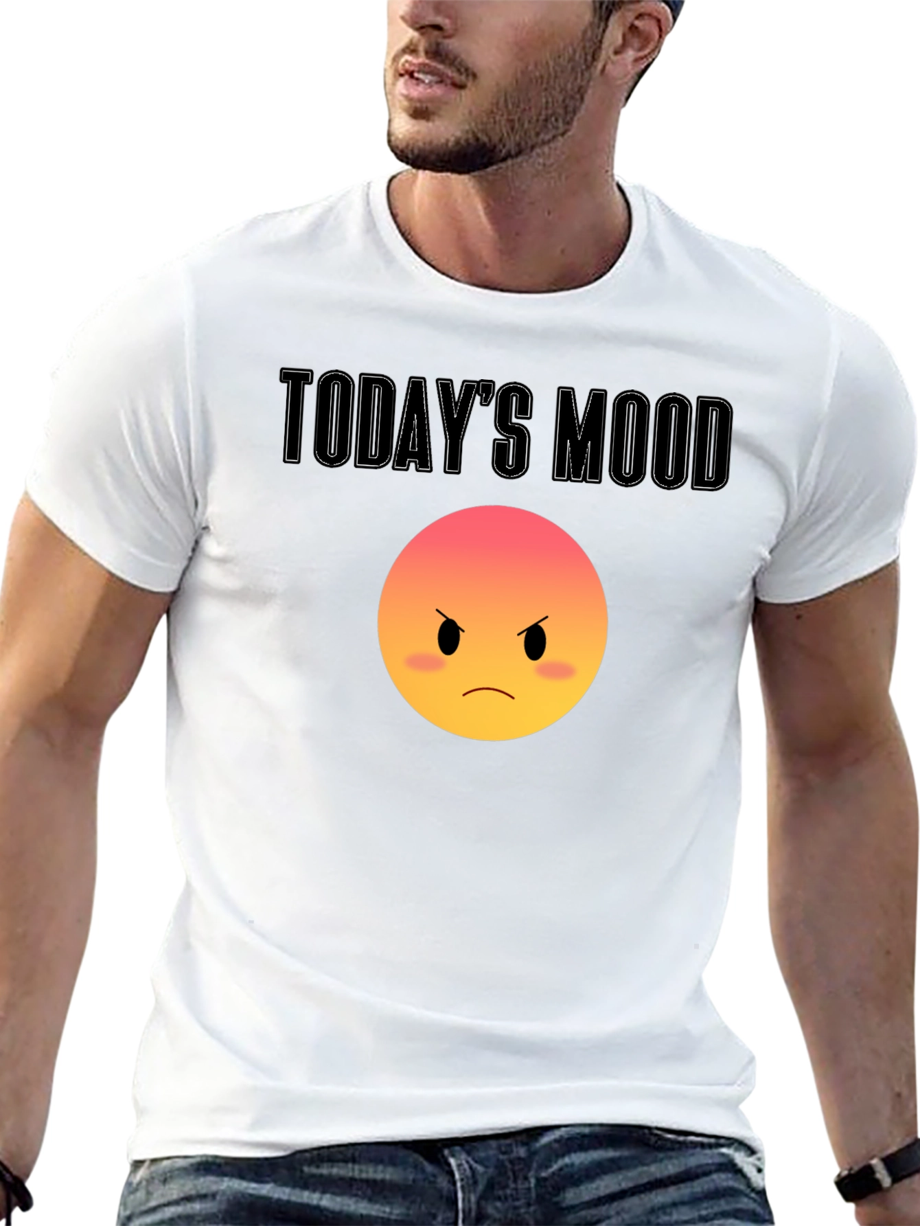 Todays Mood Grumpy Emoji T-Shirt