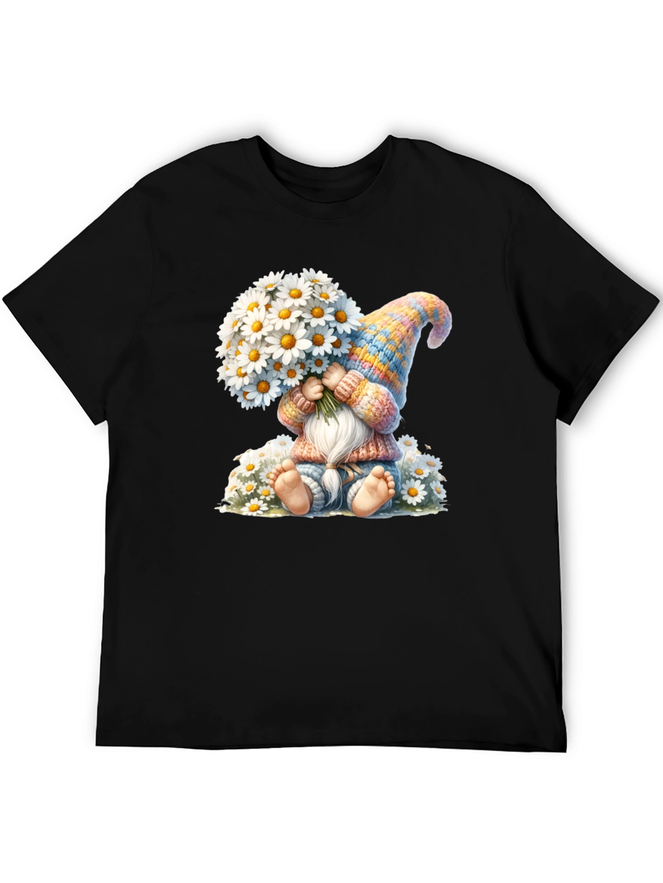 Cute Gnome with Daisies T-Shirt