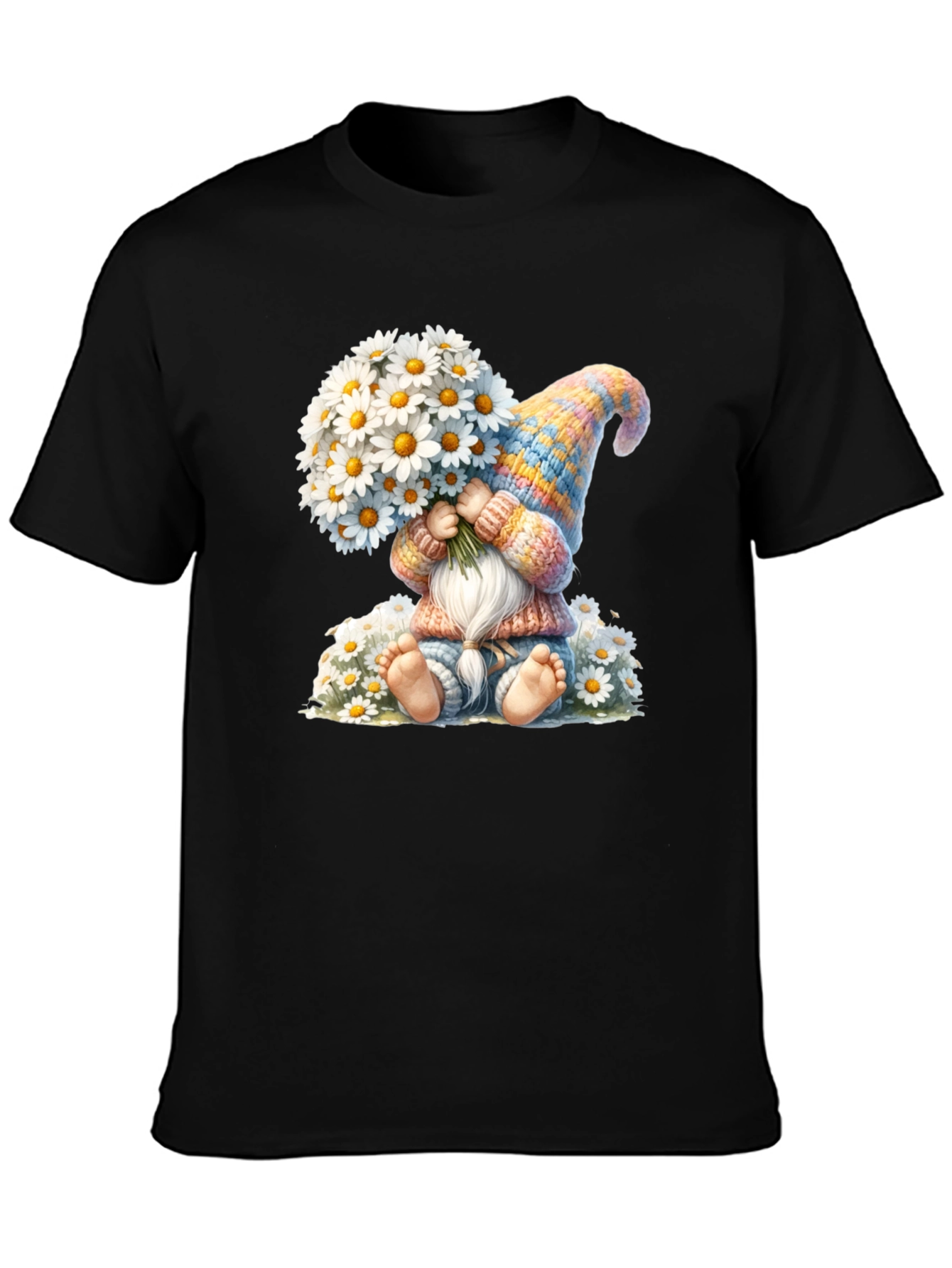 Cute Gnome with Daisies T-Shirt