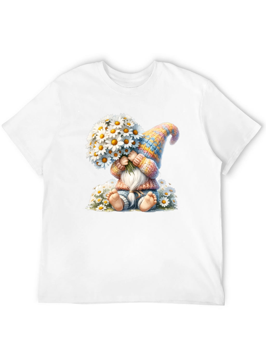 Cute Gnome with Daisies T-Shirt